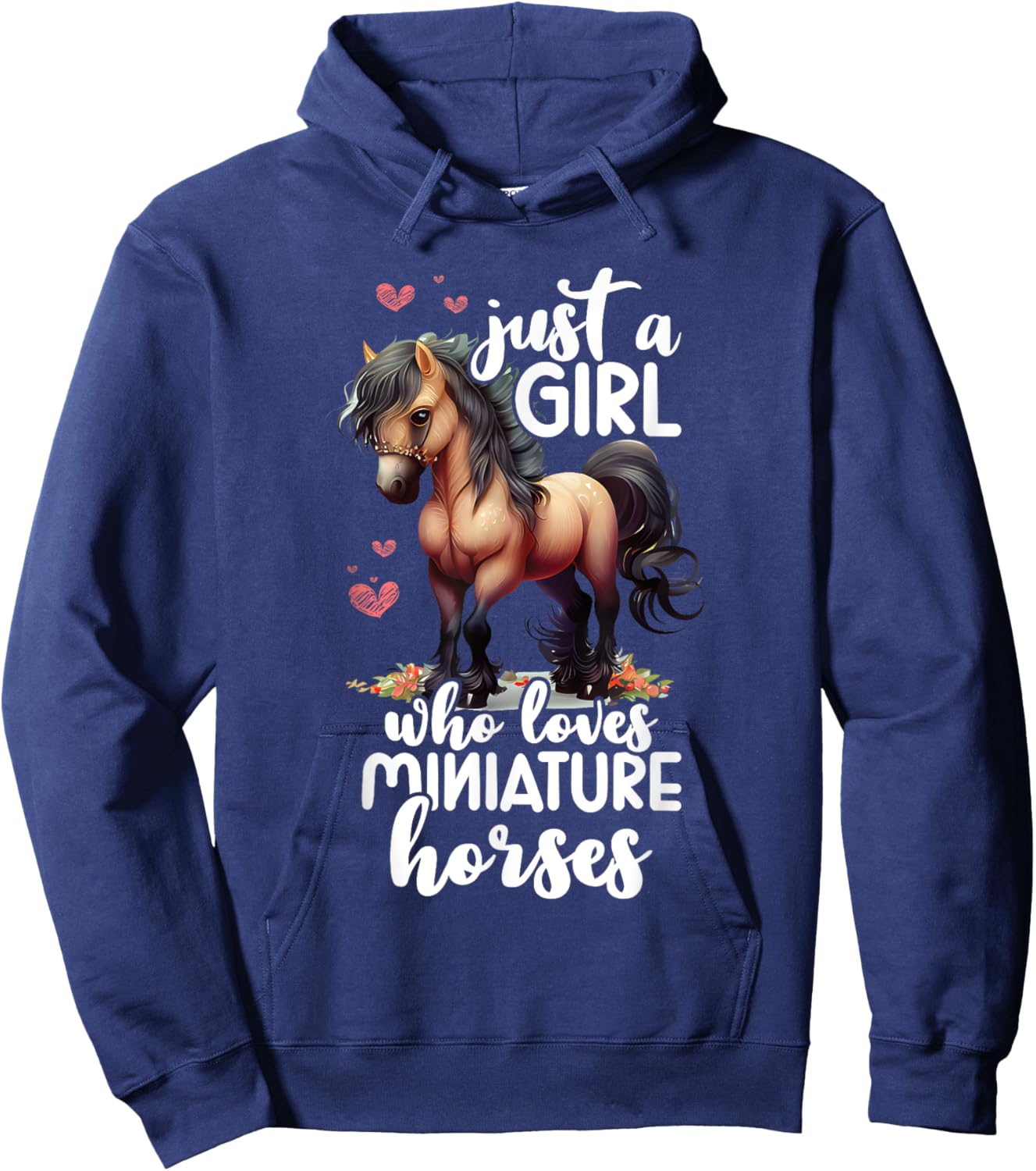 Miniature Horse Mini Horse Pet Tiny Horse Lover Pony Tie Dye Hoodie - Hoodie | Navy
