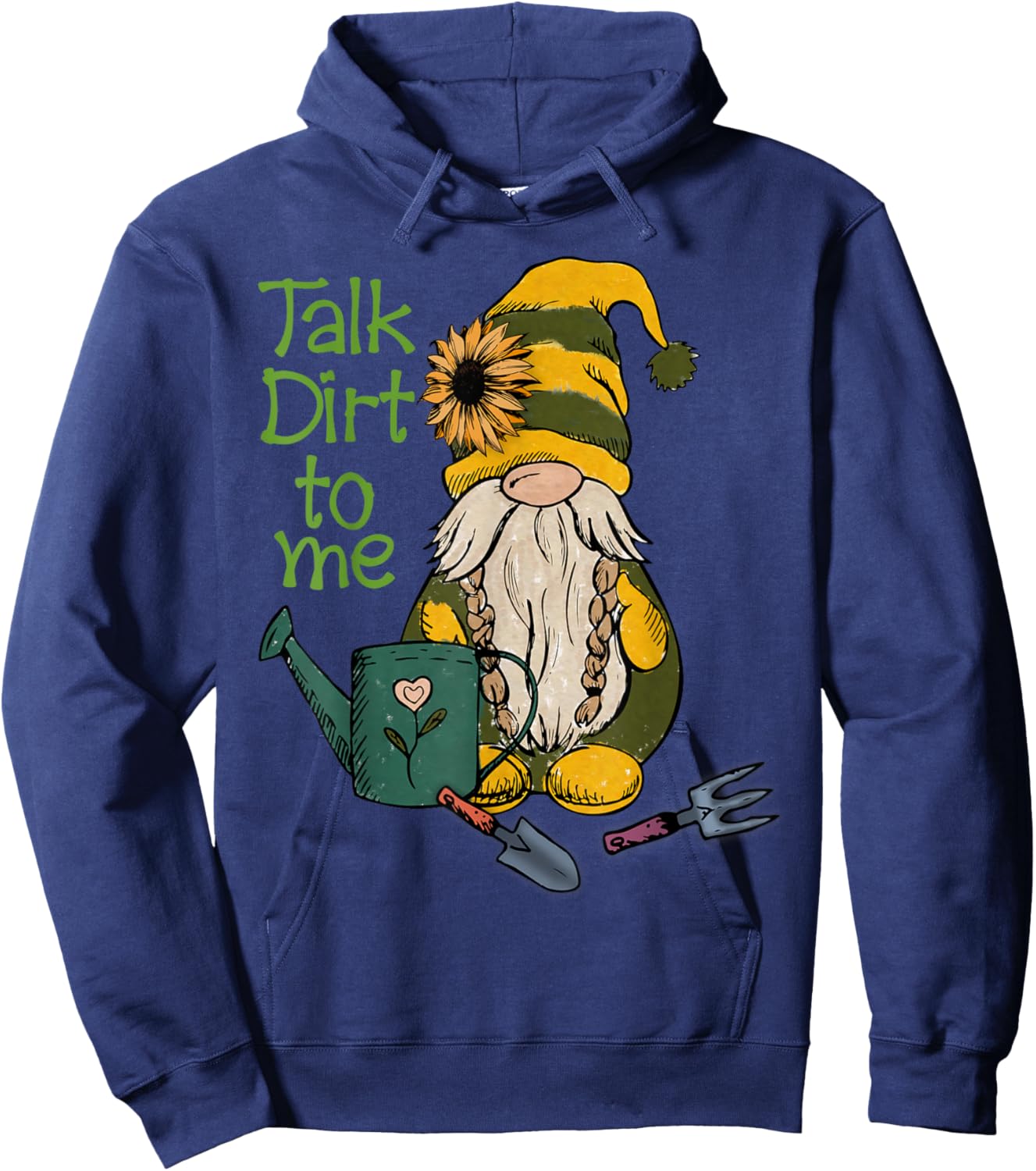 Talk Dirt To Me | Gardening Plants Botany Hoodie - Hoodie | Navy