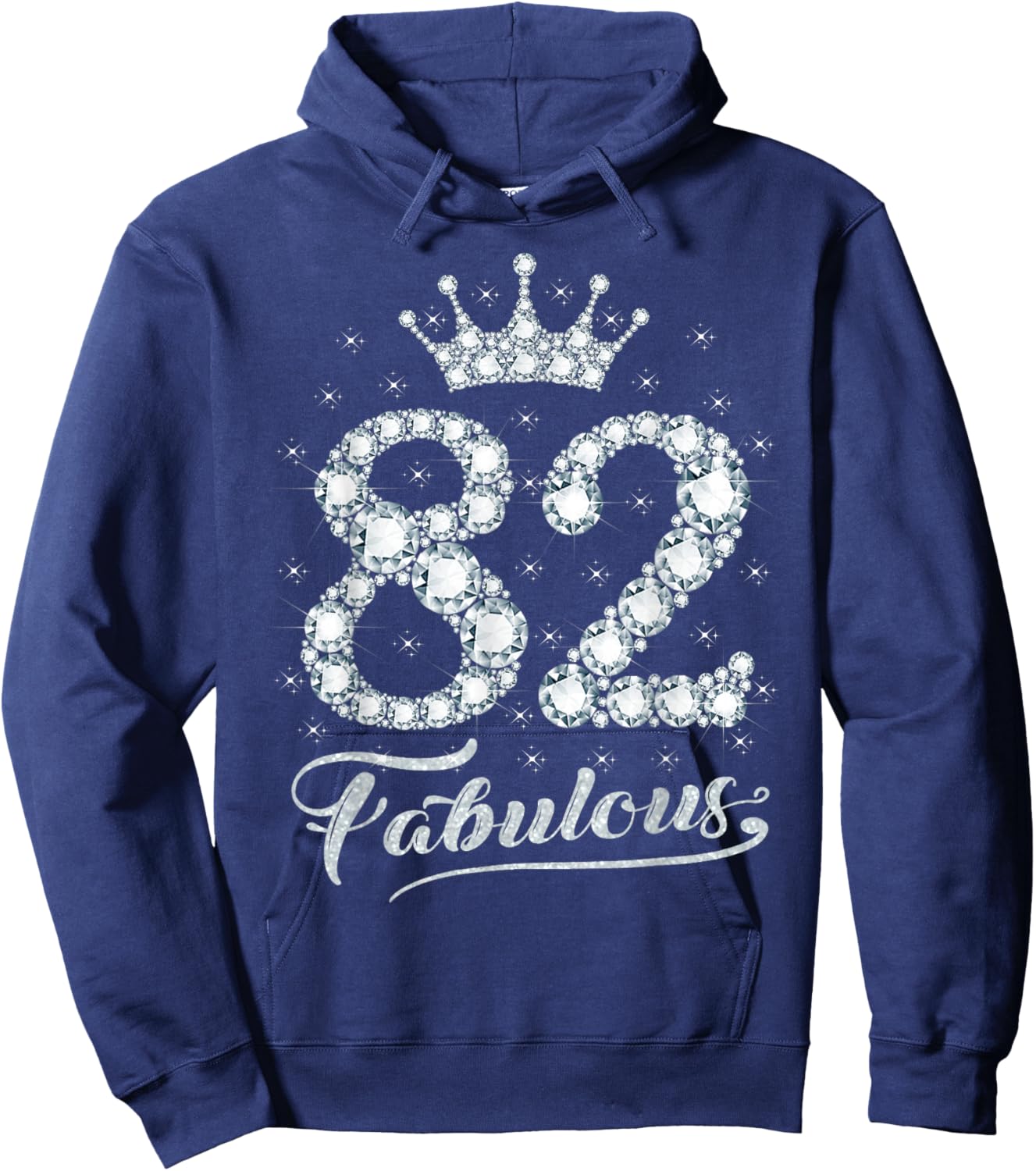 82 Fabulous 82 Years Old Happy 82nd Birthday Girl Women Hoodie - Hoodie | Navy