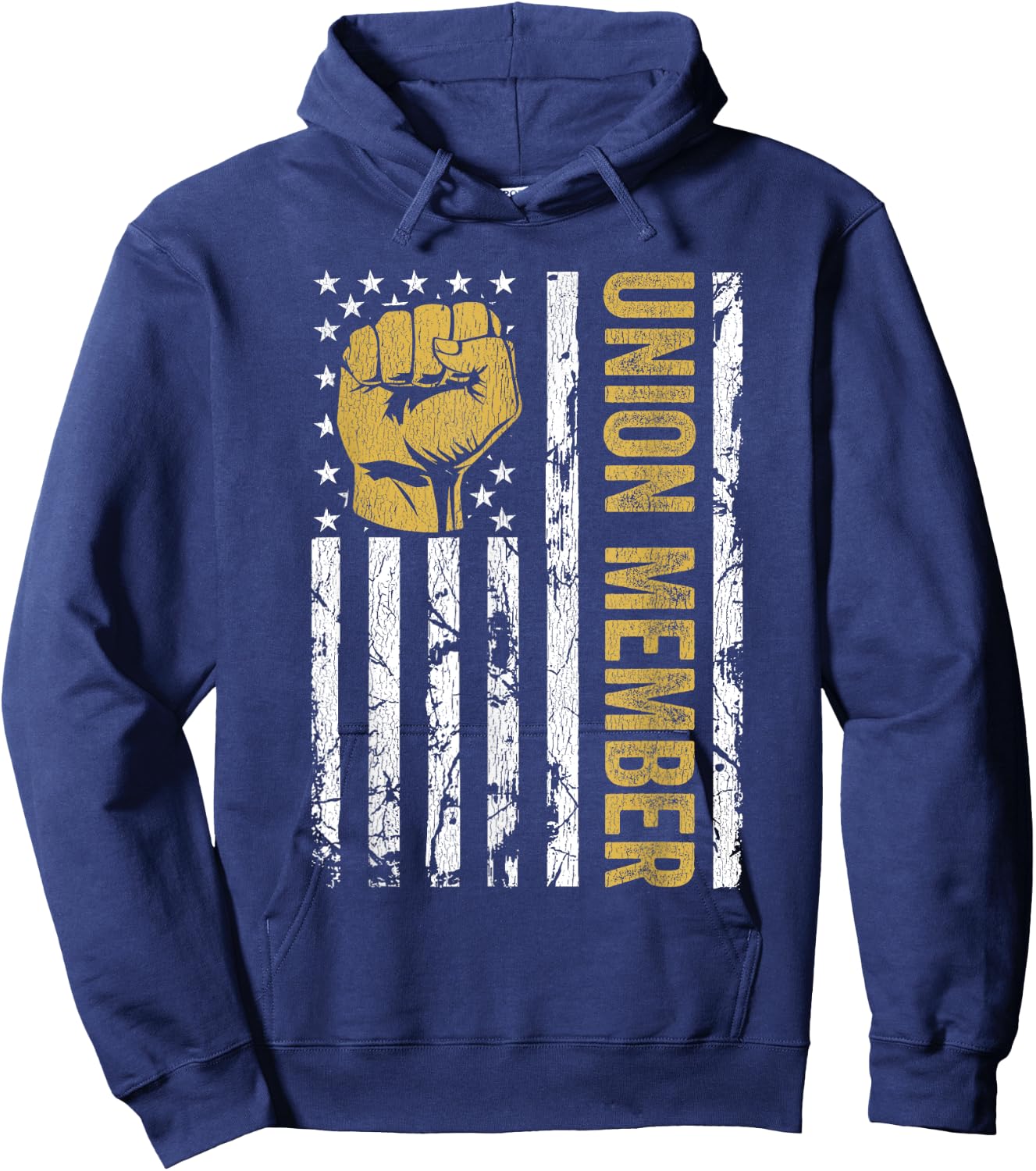 Proud Union Member USA American Pro Union Workers Rights Hoodie - Hoodie | Navy