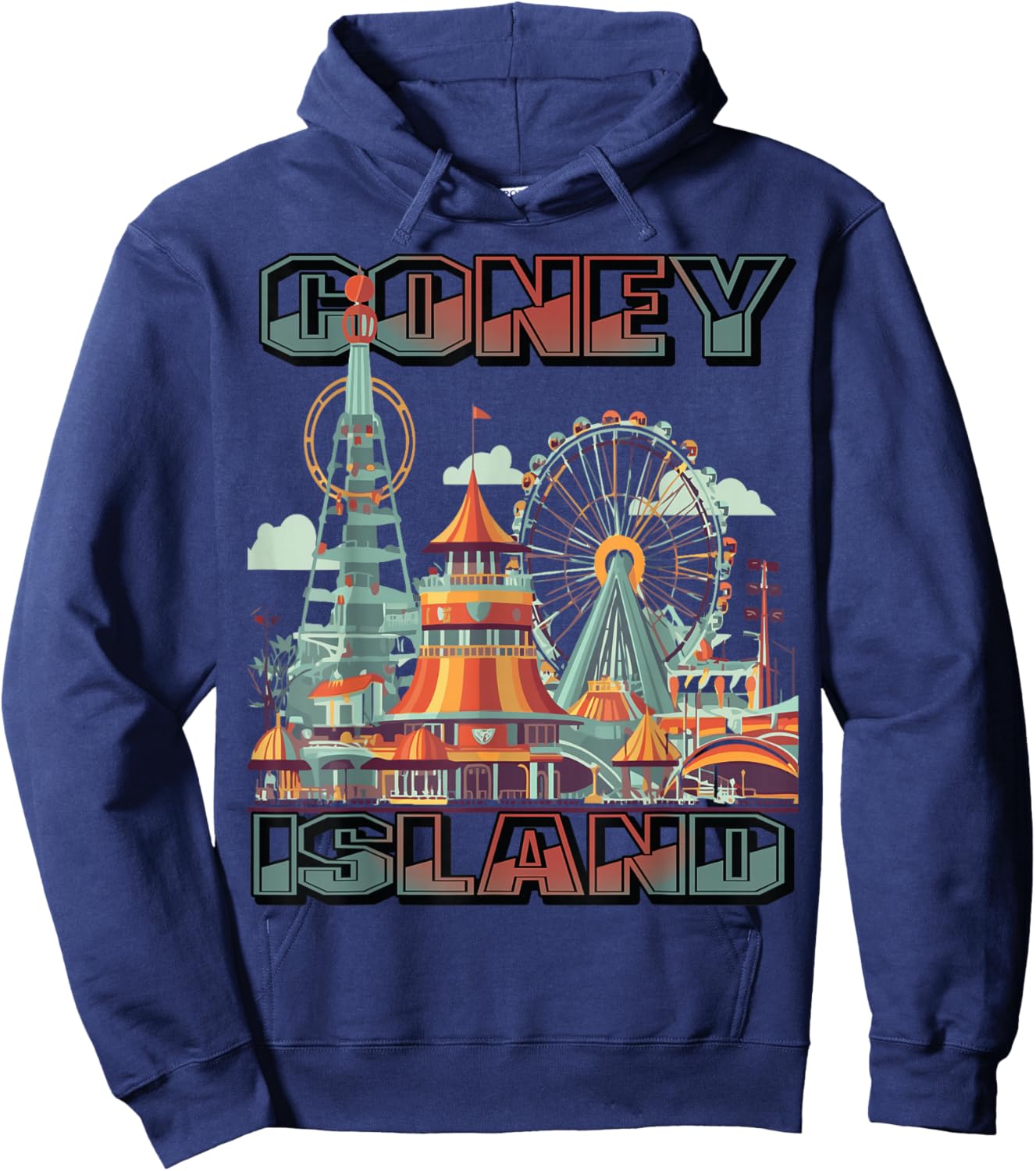 Coney Island Brooklyn NY Tourist New York City Souvenir Hoodie - Hoodie | Navy