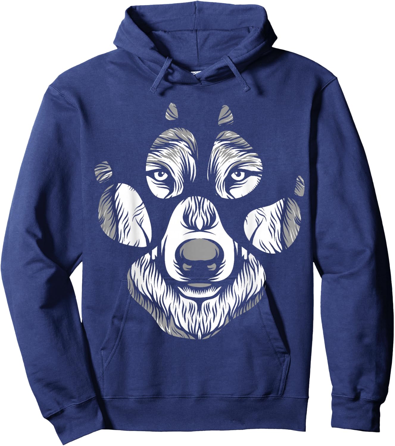 Wolf Footprint Designs Wolves Hoodie - Hoodie | Navy