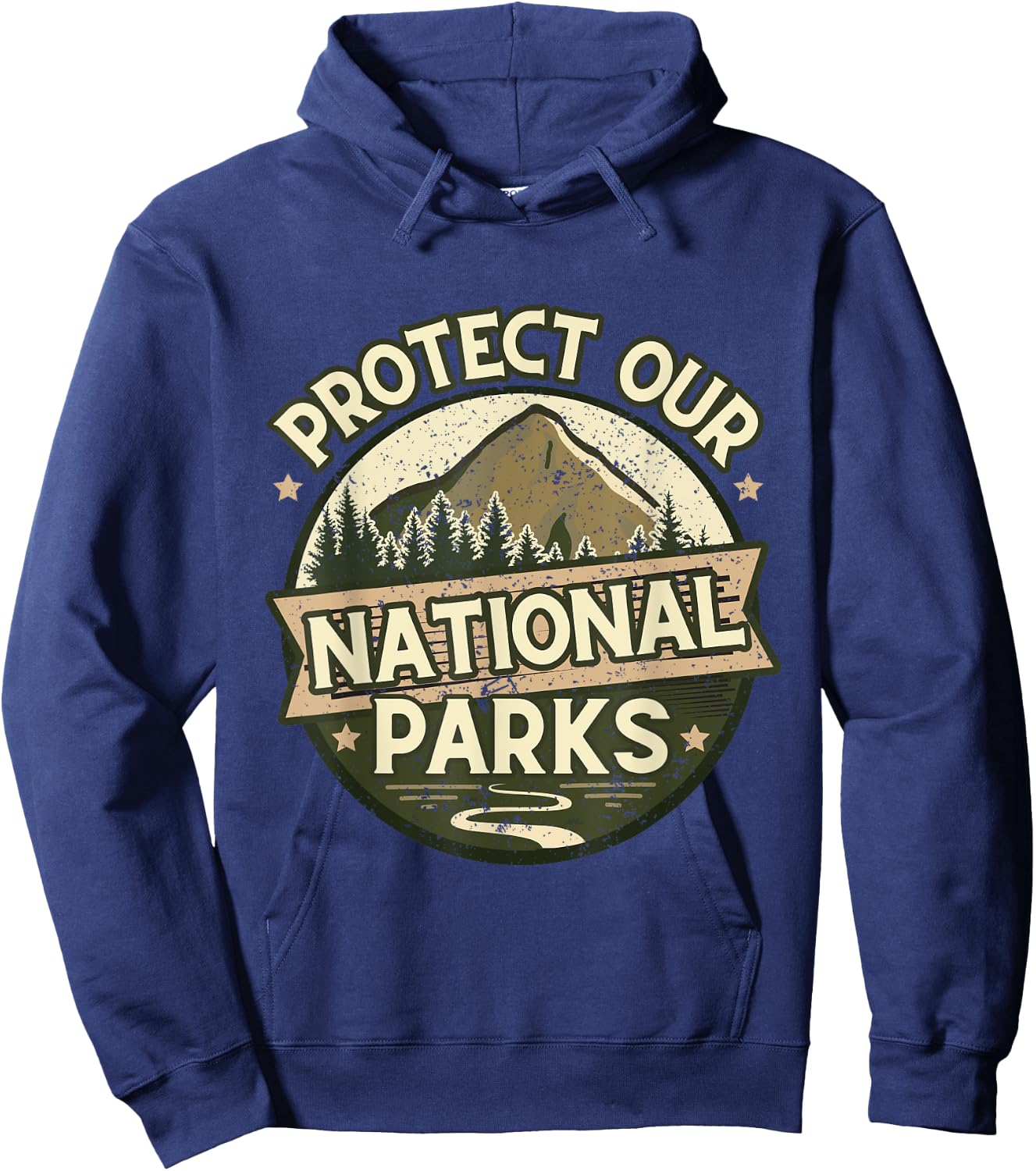 Protect Our National Parks – Hiking & Camping Conservation Hoodie - Hoodie | Navy