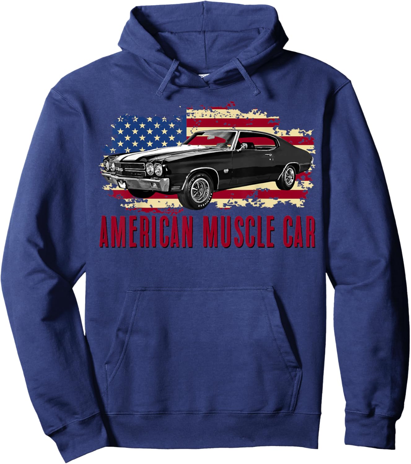 American Muscle Car Men Women Adults Teens Kids Boys Girls Hoodie - Hoodie | Navy