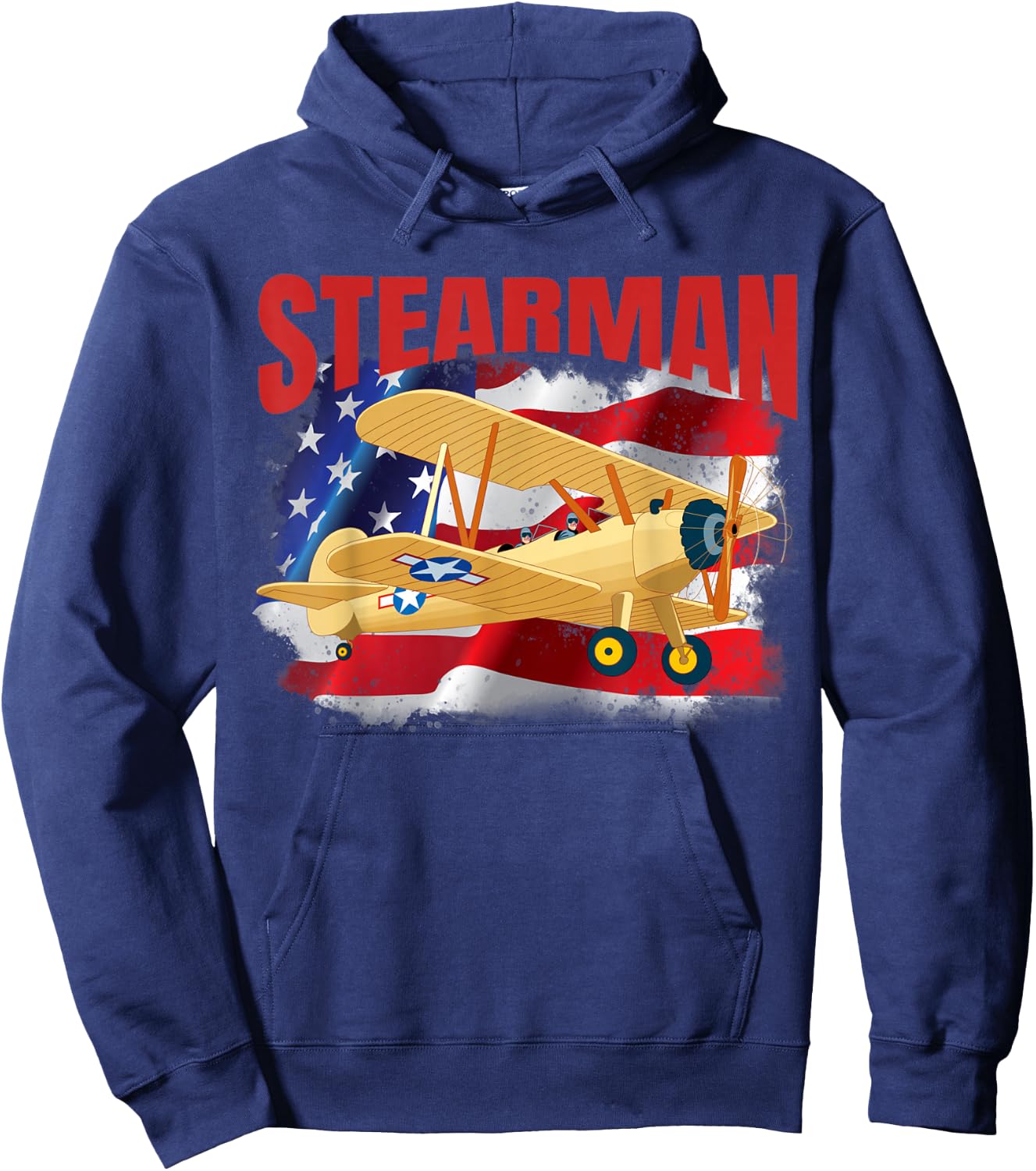 The perfect for anyone into vintage stearman aircraft Hoodie - Hoodie | Navy