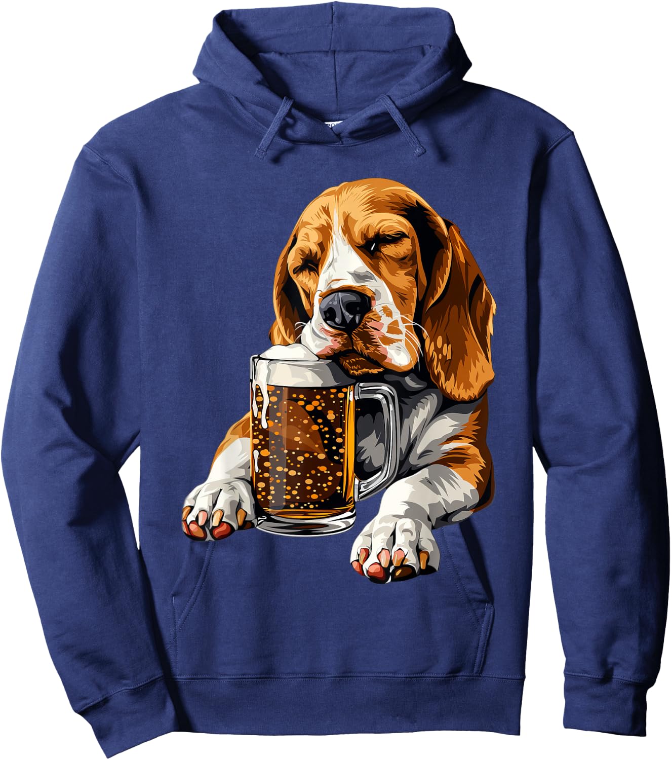 Beagle Beer Hoodie - Hoodie | Navy