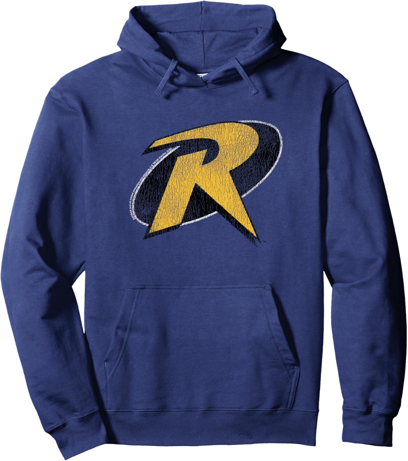 Kids DC Comics Youth Batman Robin Classic Vintage Red Logo Hoodie - Hoodie | Navy