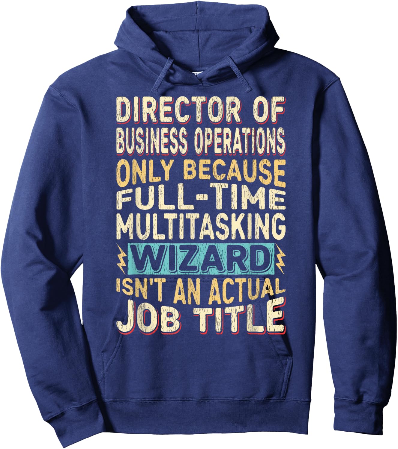 Wizard Job Title - Funny Director of Business Operations Hoodie - Hoodie | Navy