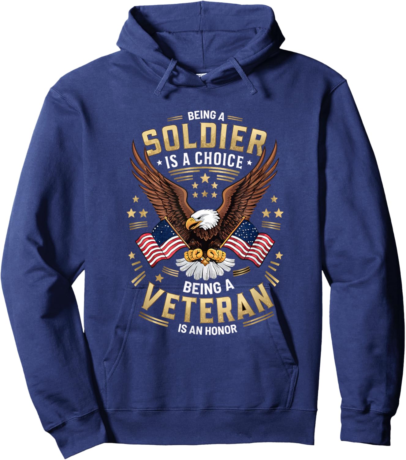 Veteran USA Veterans Day US Army America Veteran Hoodie - Hoodie | Navy