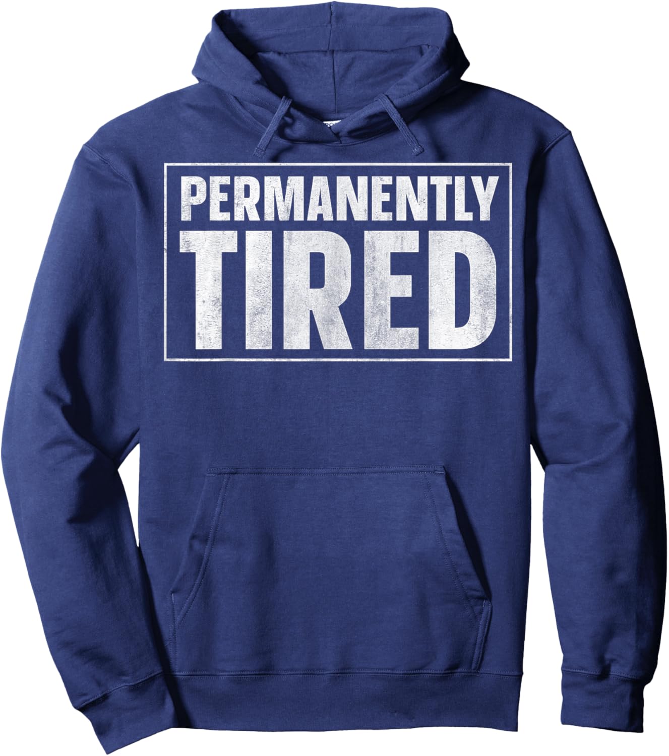 Permanently Tired Low Battery Hoodie - Hoodie | Navy