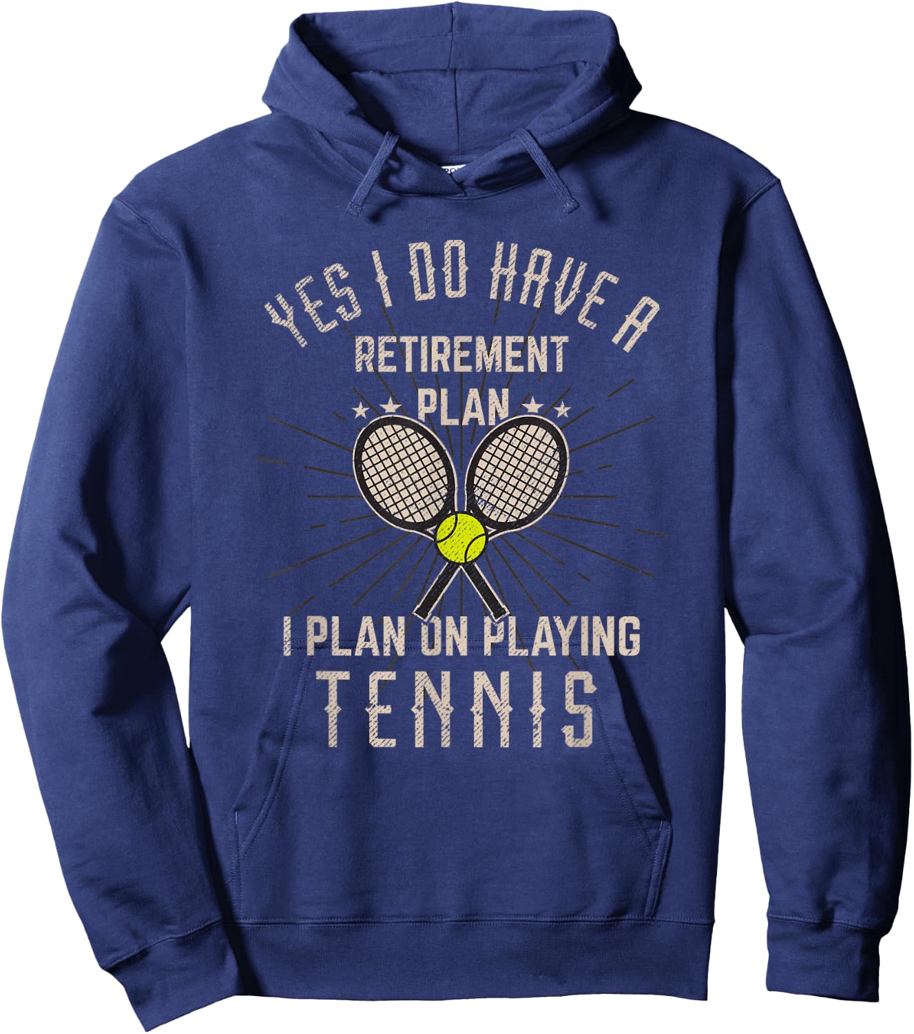 Funny Retirement Tennis Gift Retired Tennis Player Hoodie - Hoodie | Navy