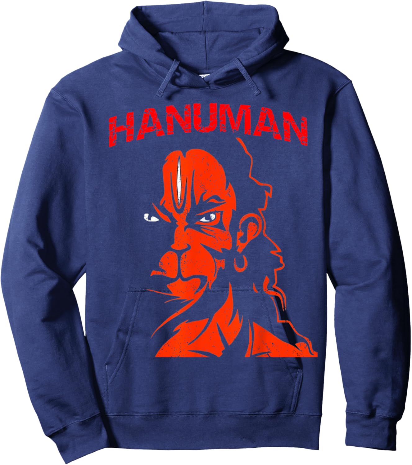 Hanuman Hindu God Hinduism Ramayana King of the Monkeys Hoodie - Hoodie | Navy
