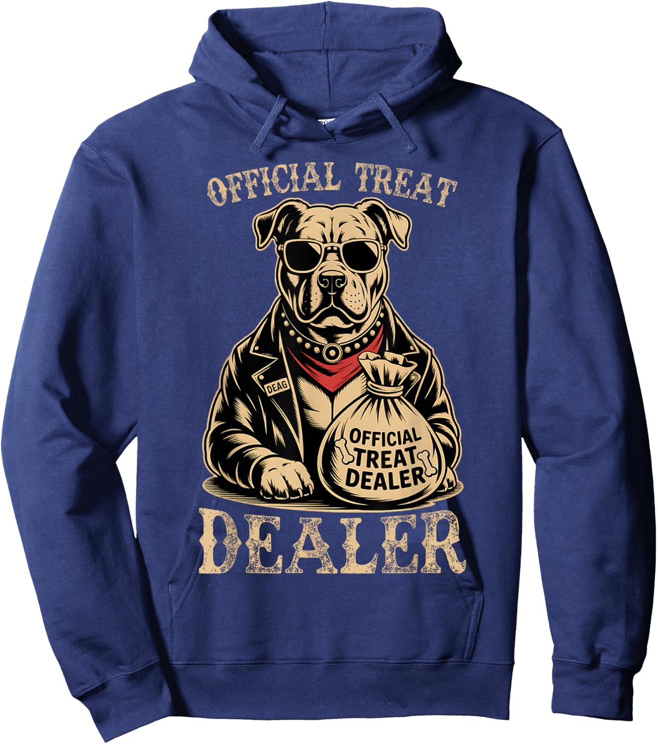 Dog Lover Official Treat Dealer Funny Pet Owner Hoodie - Hoodie | Navy
