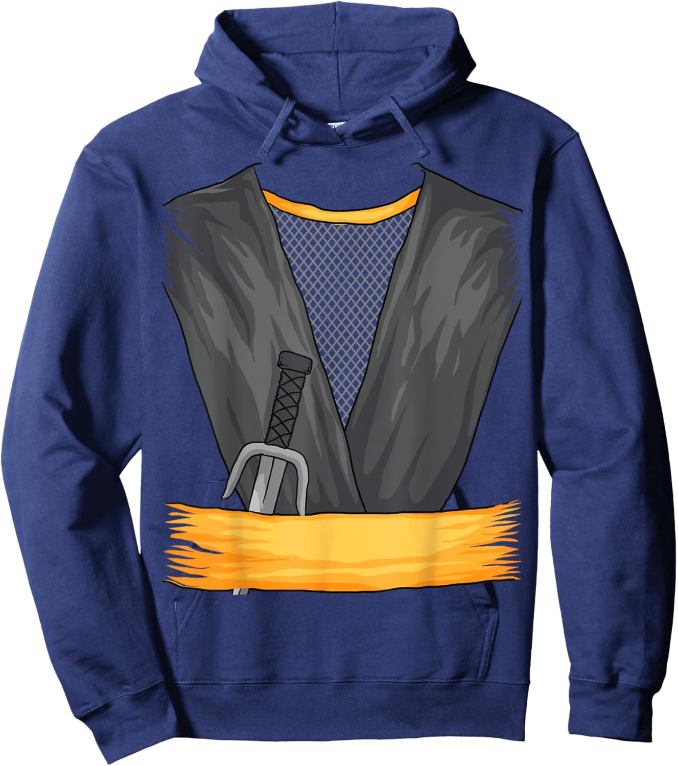 Cool Ninja Uniform | Funny Lazy DIY Halloween Costume Gift Hoodie - Hoodie | Navy