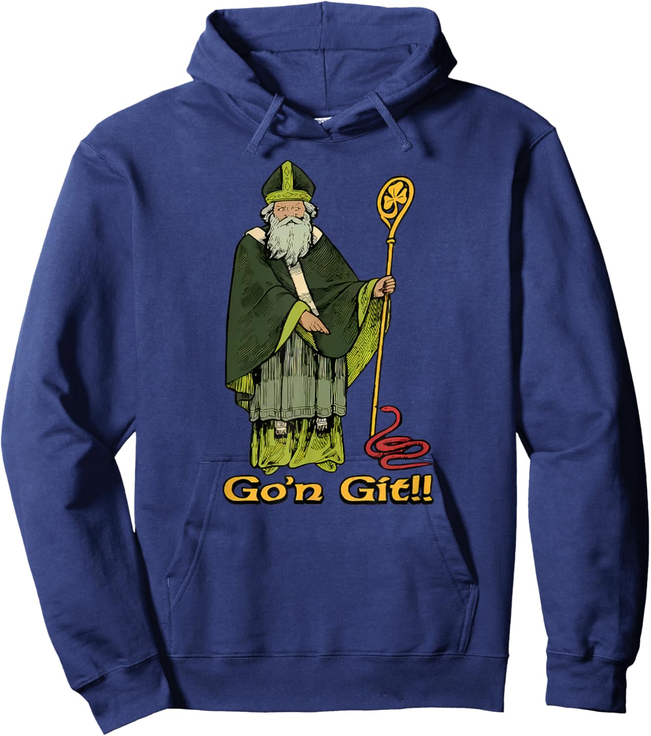 Funny St Patrick's Day Funny Go'n Git St Patrick Hoodie - Hoodie | Navy