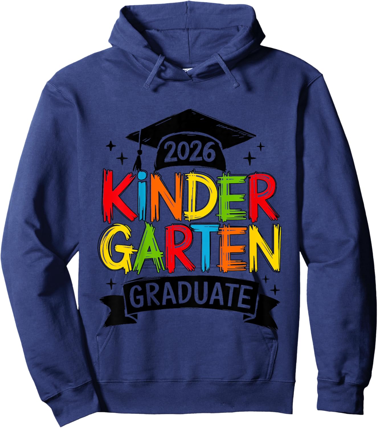 Kids Kindergarten Graduation 2026 Kinder Graduate Boys Girls Kids Hoodie - Hoodie | Navy
