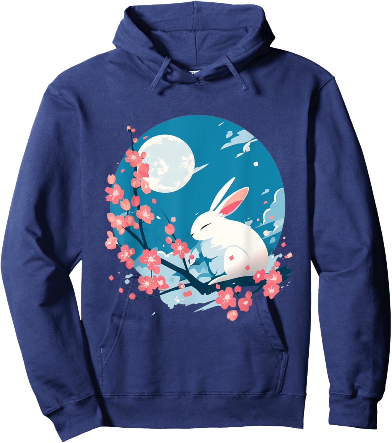 Spring's Gentle Whisper Hoodie - Hoodie | Navy