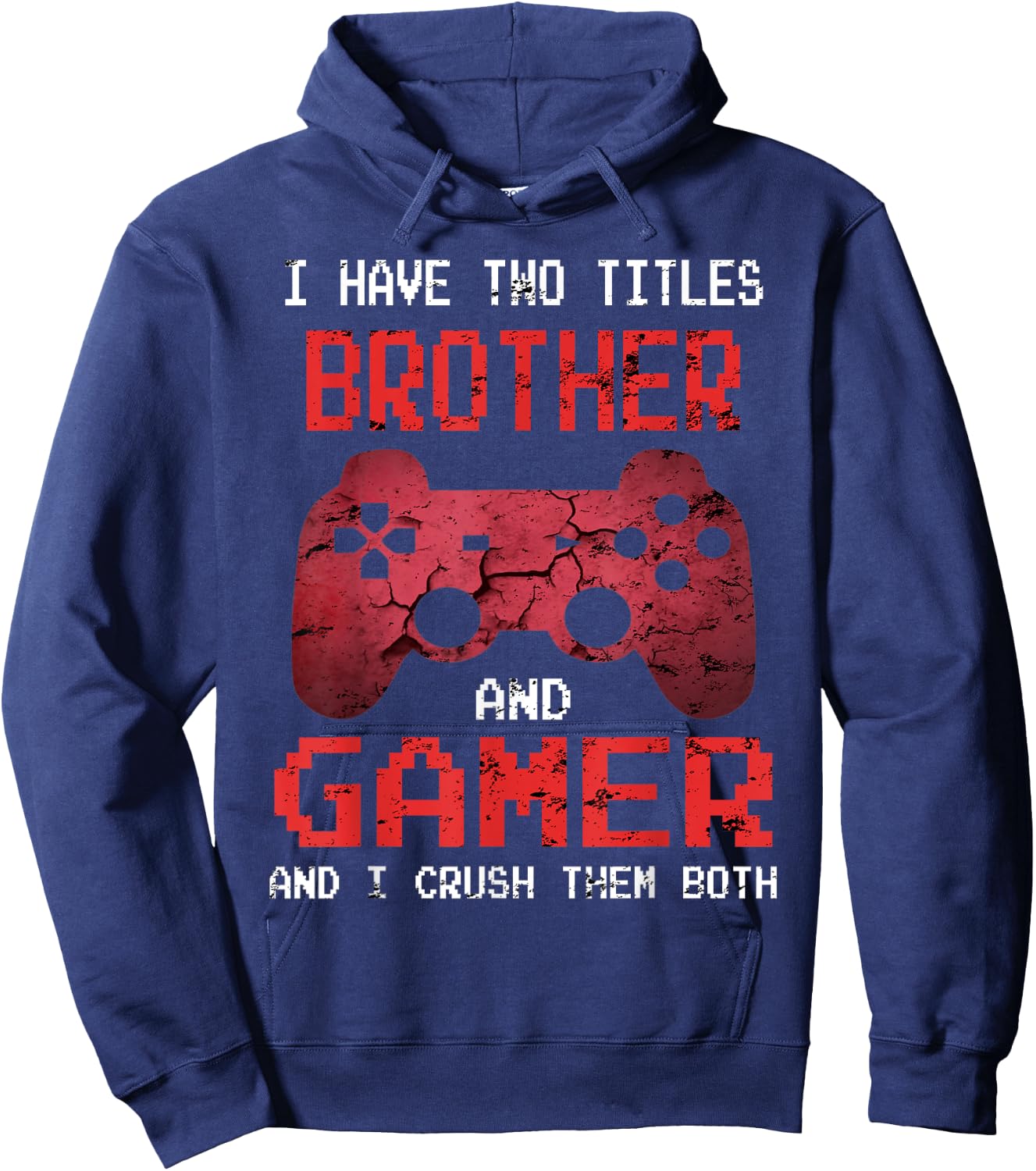 Funny Gamer Vintage Video Games For Boys Brother Son Hoodie - Hoodie | Navy