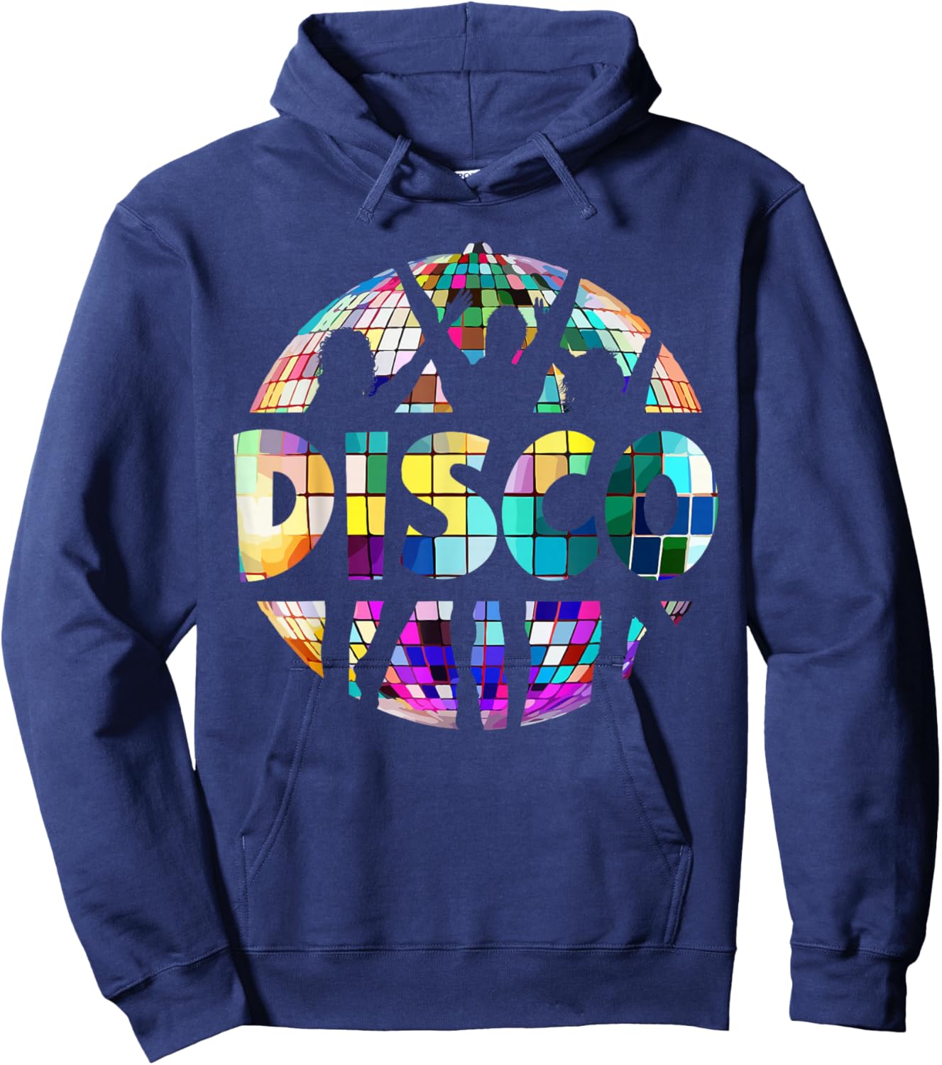 Disco Funny 70s Vintage Theme Dancing 70's Women Hoodie - Hoodie | Navy