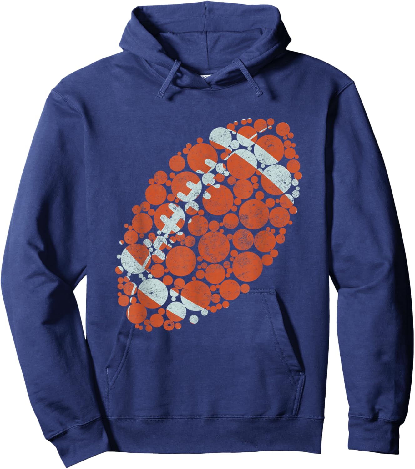Retro American Football International Dot Day Design cute Hoodie - Hoodie | Navy