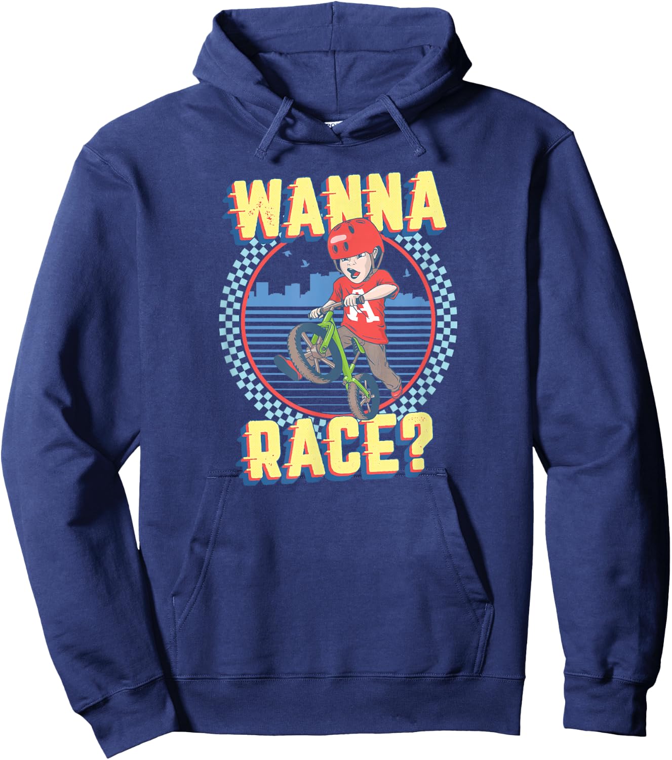Balance Bike Racing for Two Wheeling Bicycle Ride Racers Hoodie - Hoodie | Navy