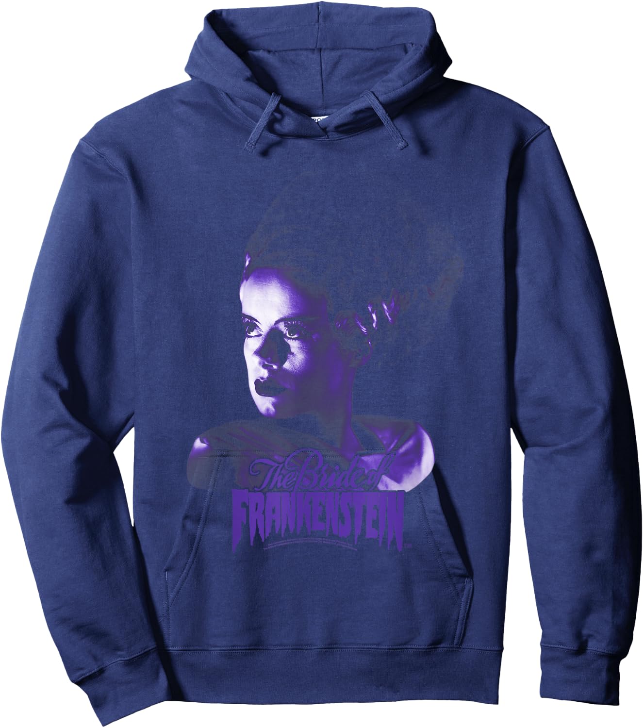 Universal Monsters Bride Of Frankenstein Dark Portrait Hoodie - Hoodie | Navy