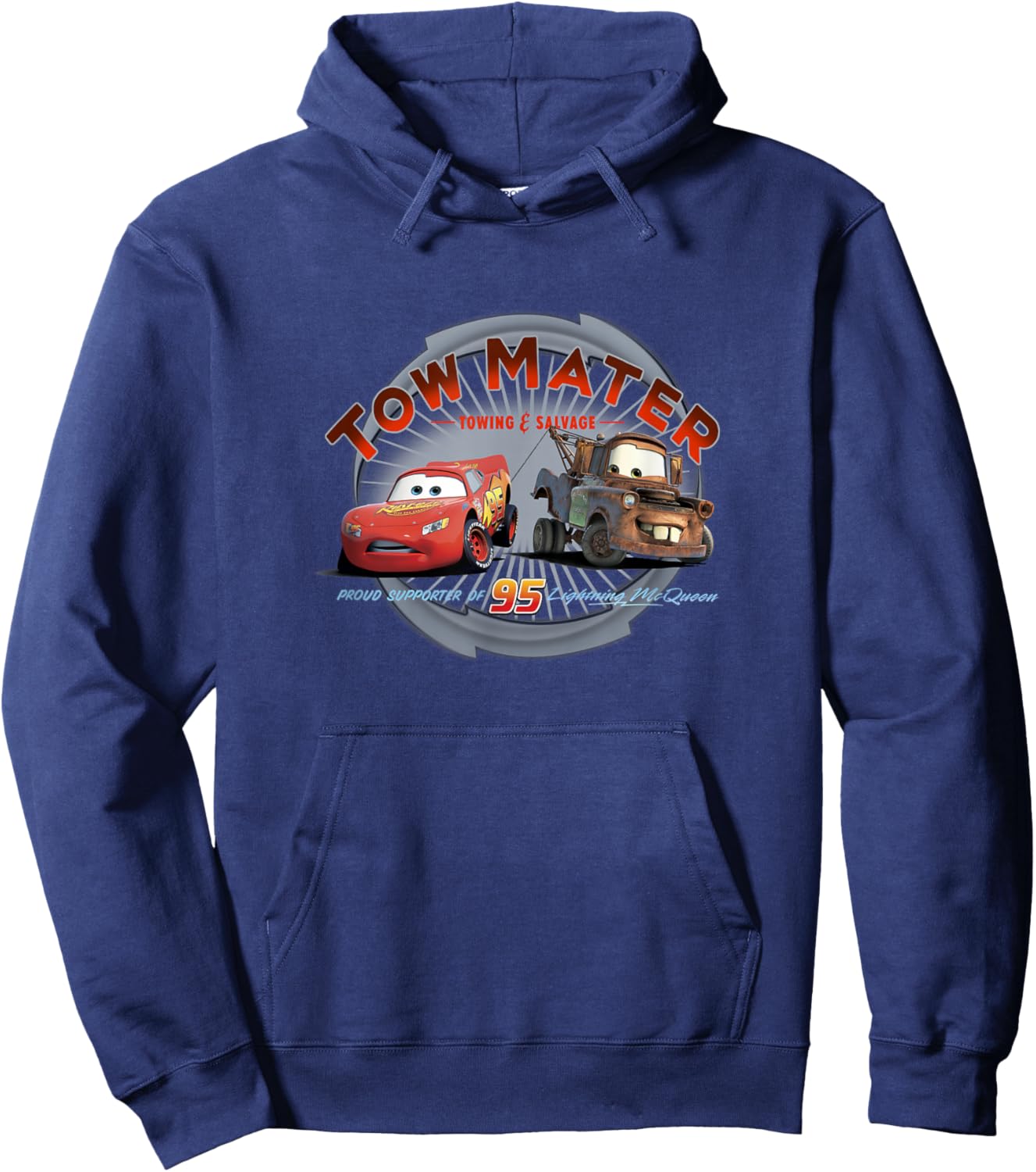 Disney Pixar Cars Tow Mater Towing & Salvage Buddies Shot Hoodie - Hoodie | Navy