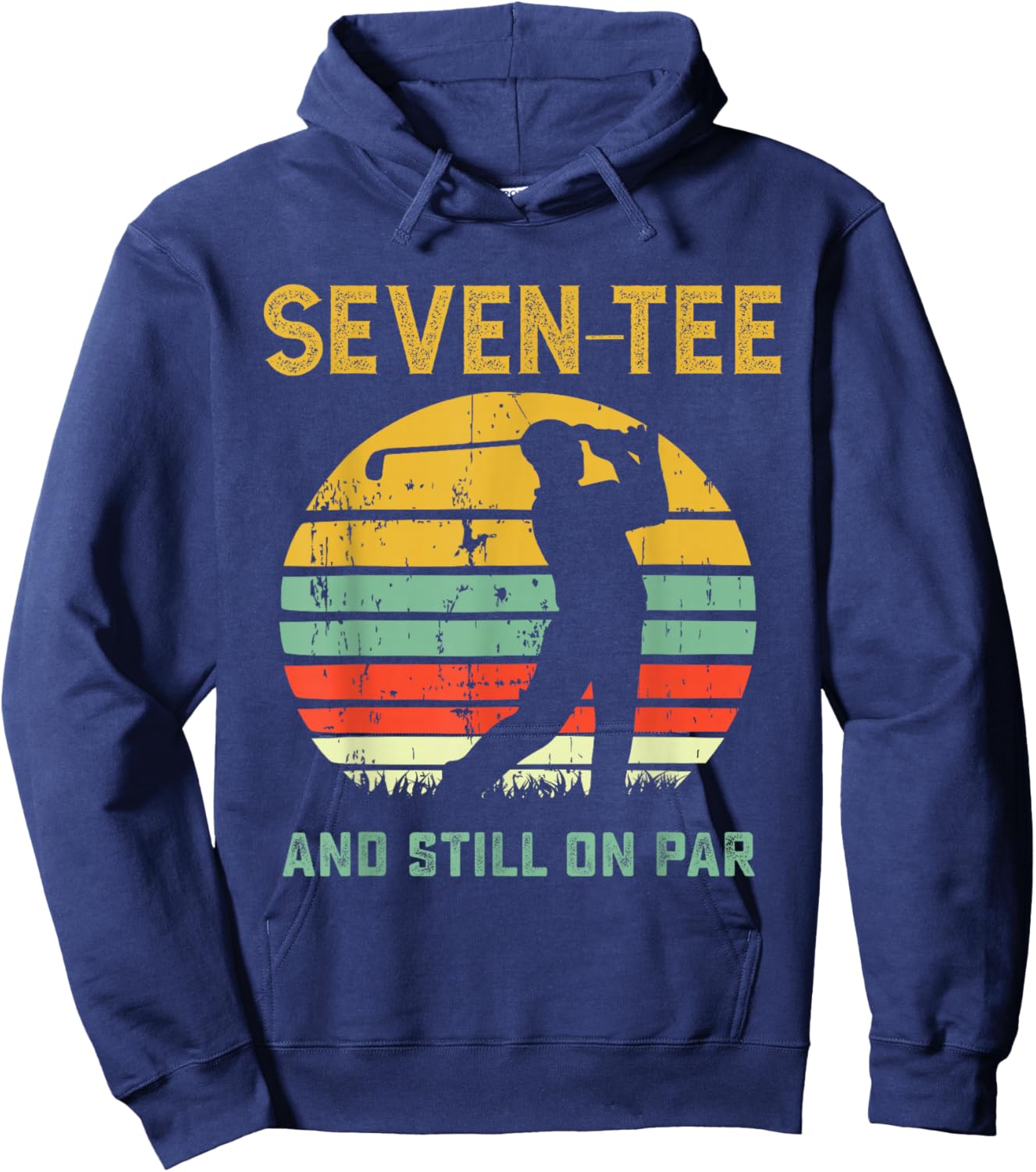 Funny 70th Birthday Golf Pun Golfing 70 Year Old Golfer Hoodie - Hoodie | Navy