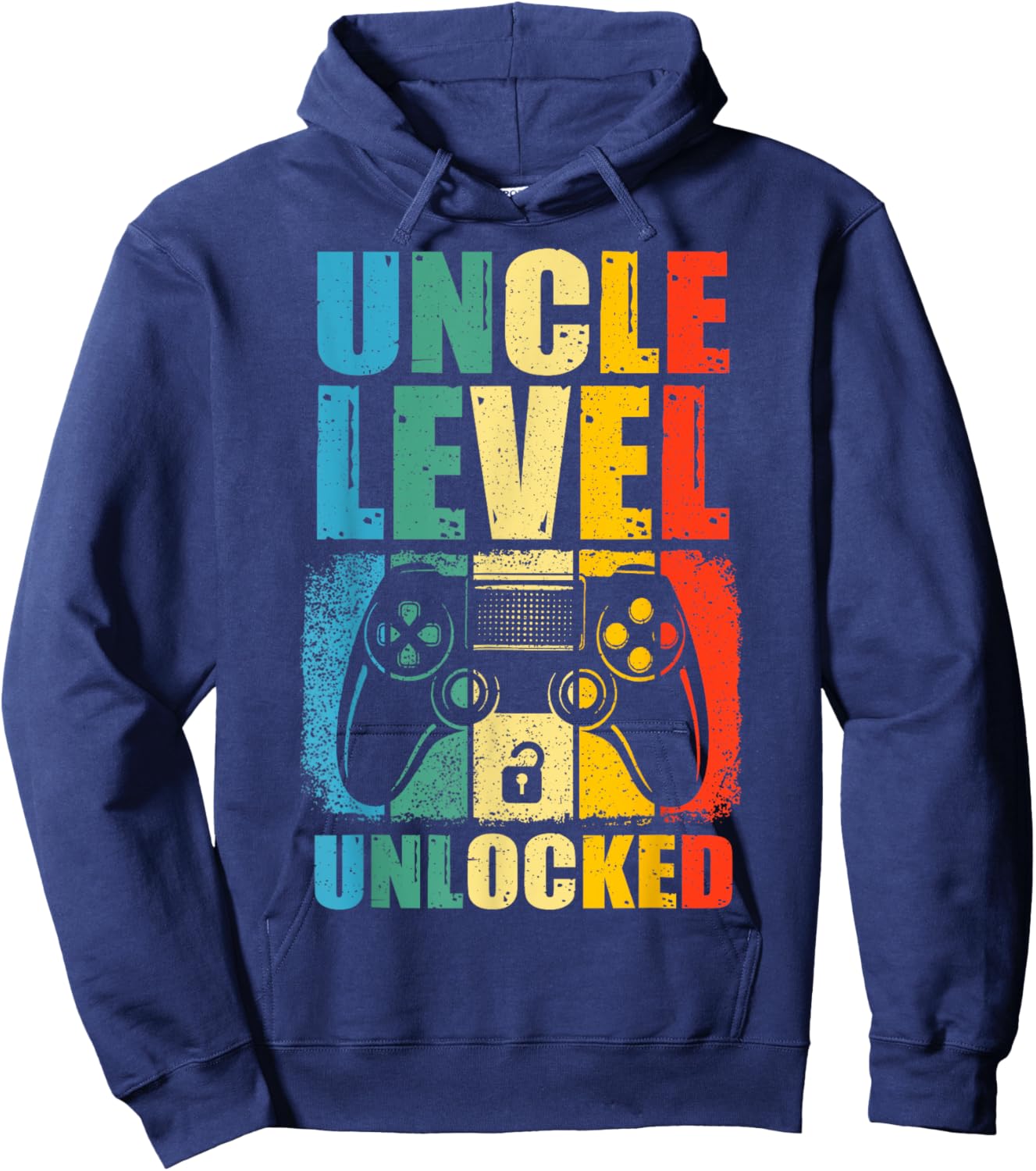 Uncle Level Unlocked Leveled Up To Uncle Promoted To Gamer Hoodie - Hoodie | Navy
