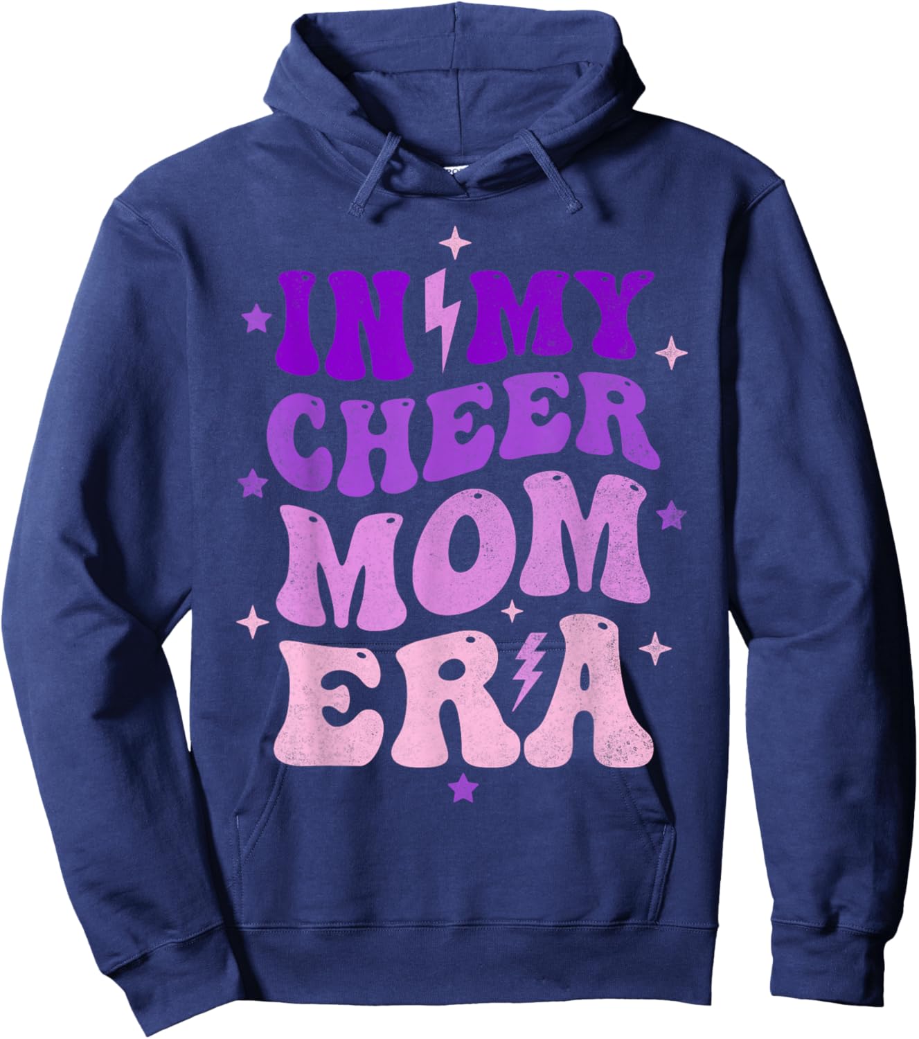 Trendy In My Cheer Mom Era Cheerleading Cheer Mama Hoodie - Hoodie | Navy