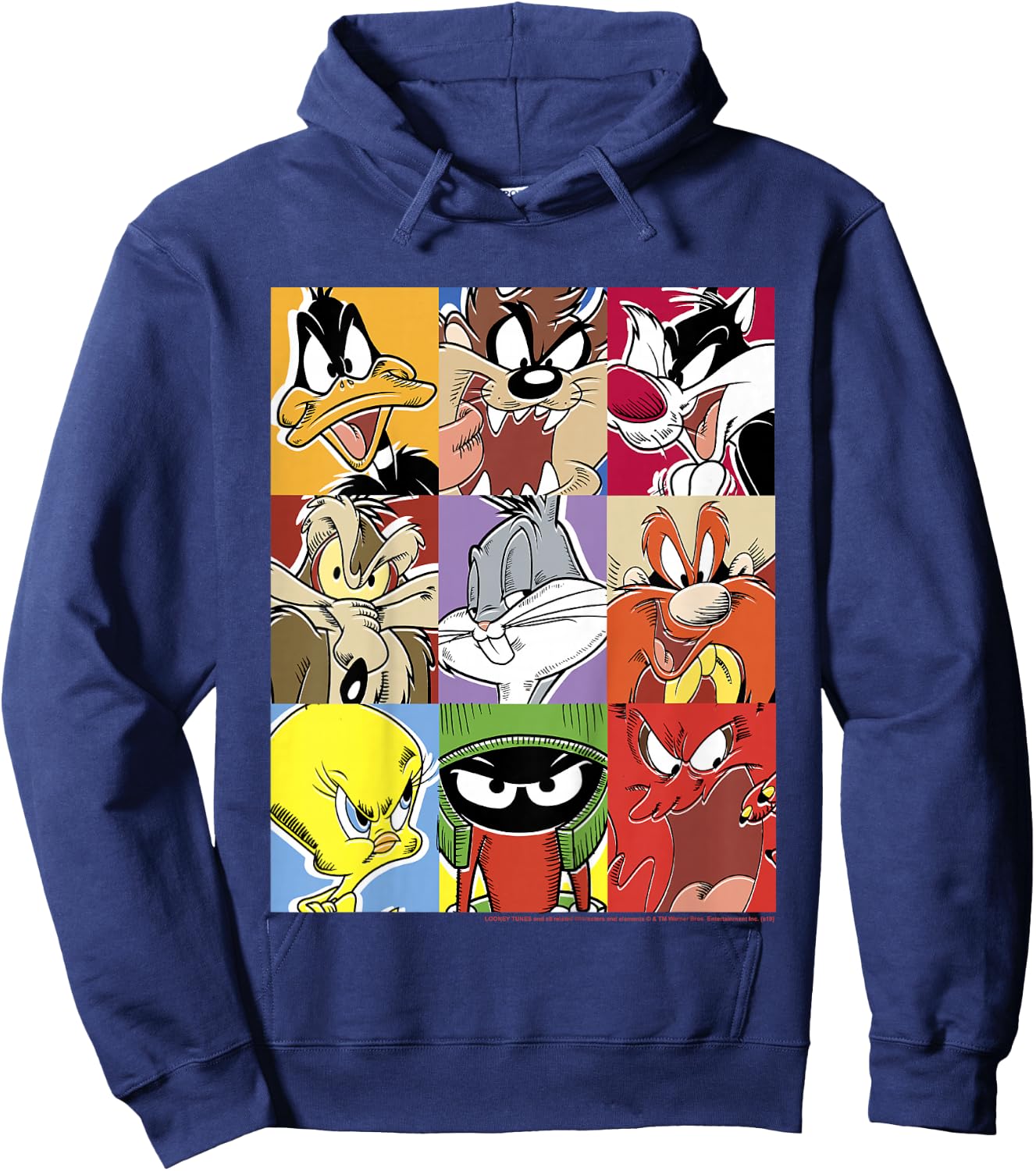 Kids Looney Tunes Group Shot Comic Box Up Hoodie - Hoodie | Navy