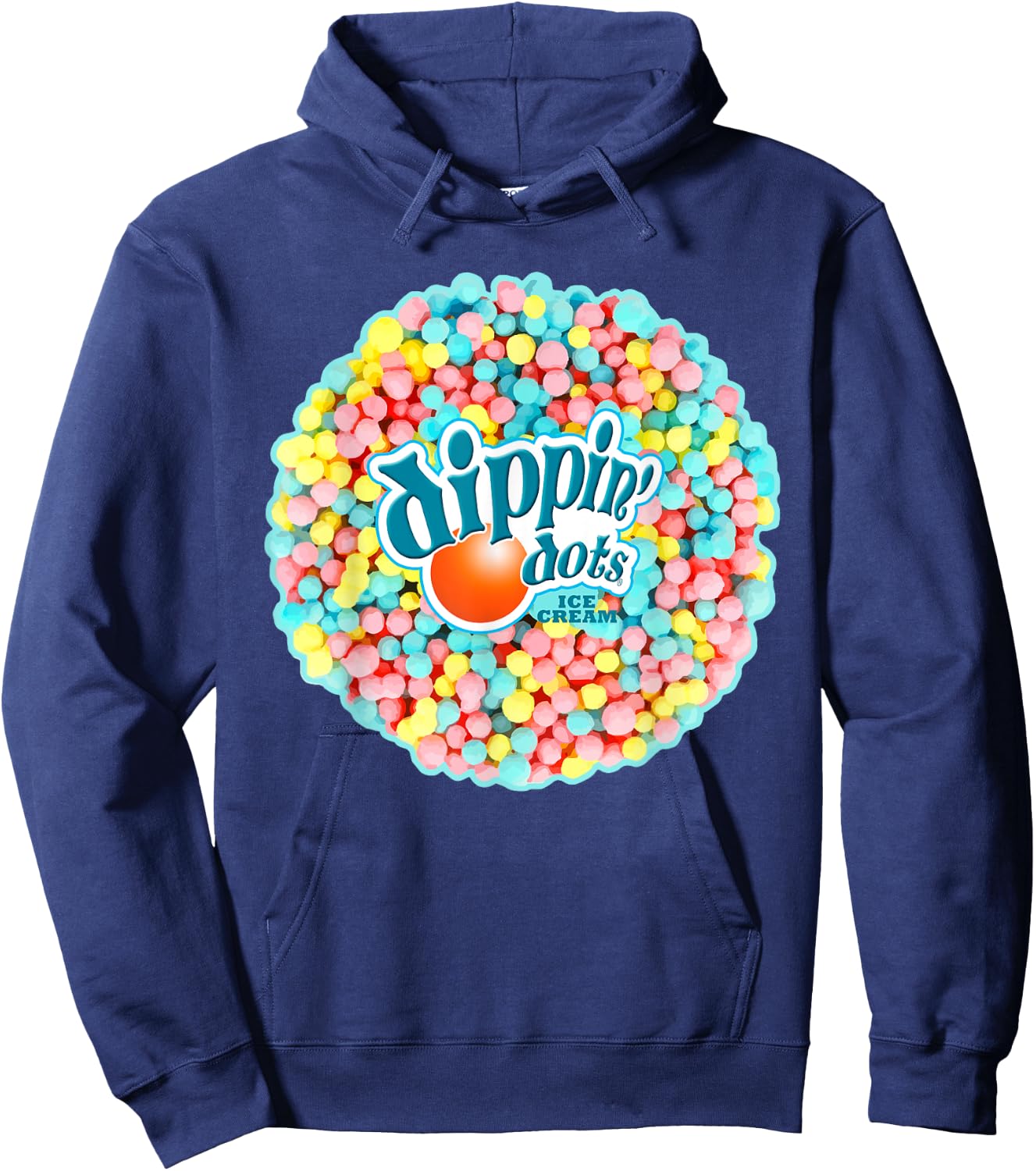 Dippin Dots - Rainbow Color Ice Cream Hoodie - Hoodie | Navy