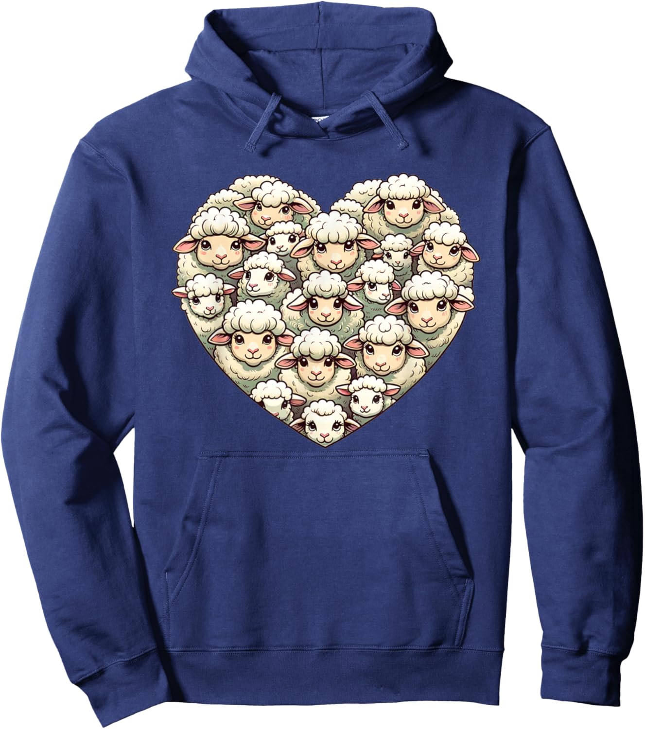Lovely Sheeps Farm Animal Sheep Lover Hoodie - Hoodie | Navy
