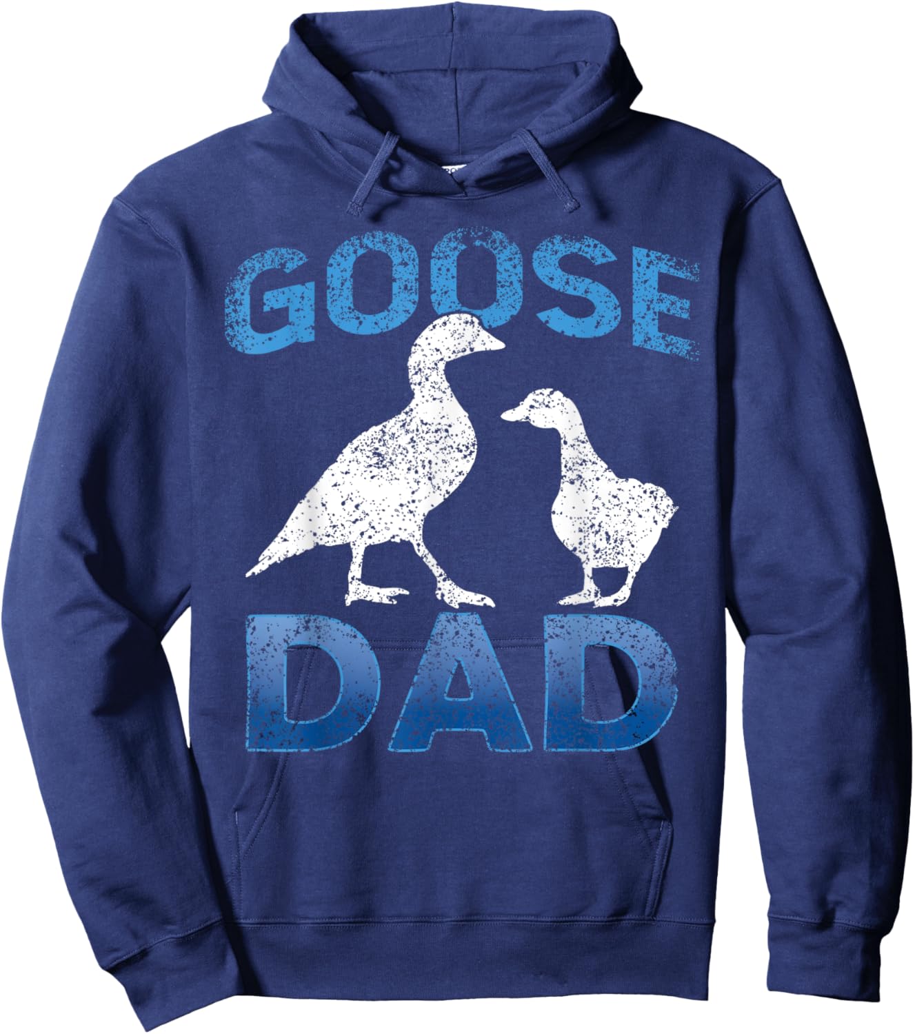 Goose Dad Lover Animal Geese Owner Father Daddy Papa Hoodie - Hoodie | Navy