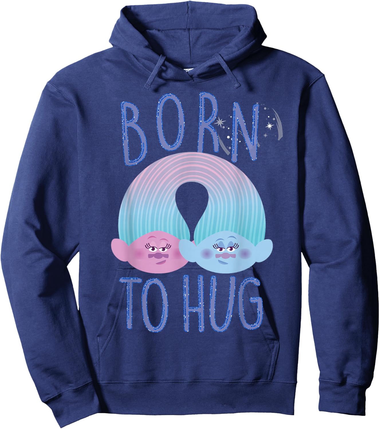 DreamWorks Trolls Born To Hug Hoodie - Hoodie | Navy