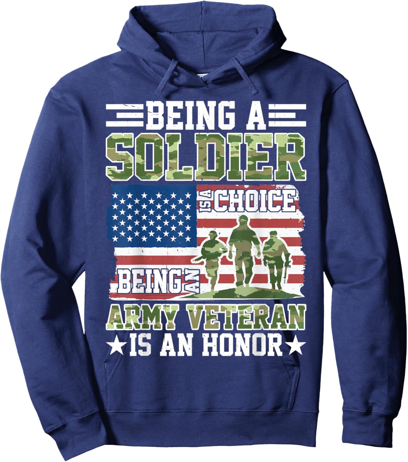 Being A Soldier Is A Choice Hoodie - Hoodie | Navy