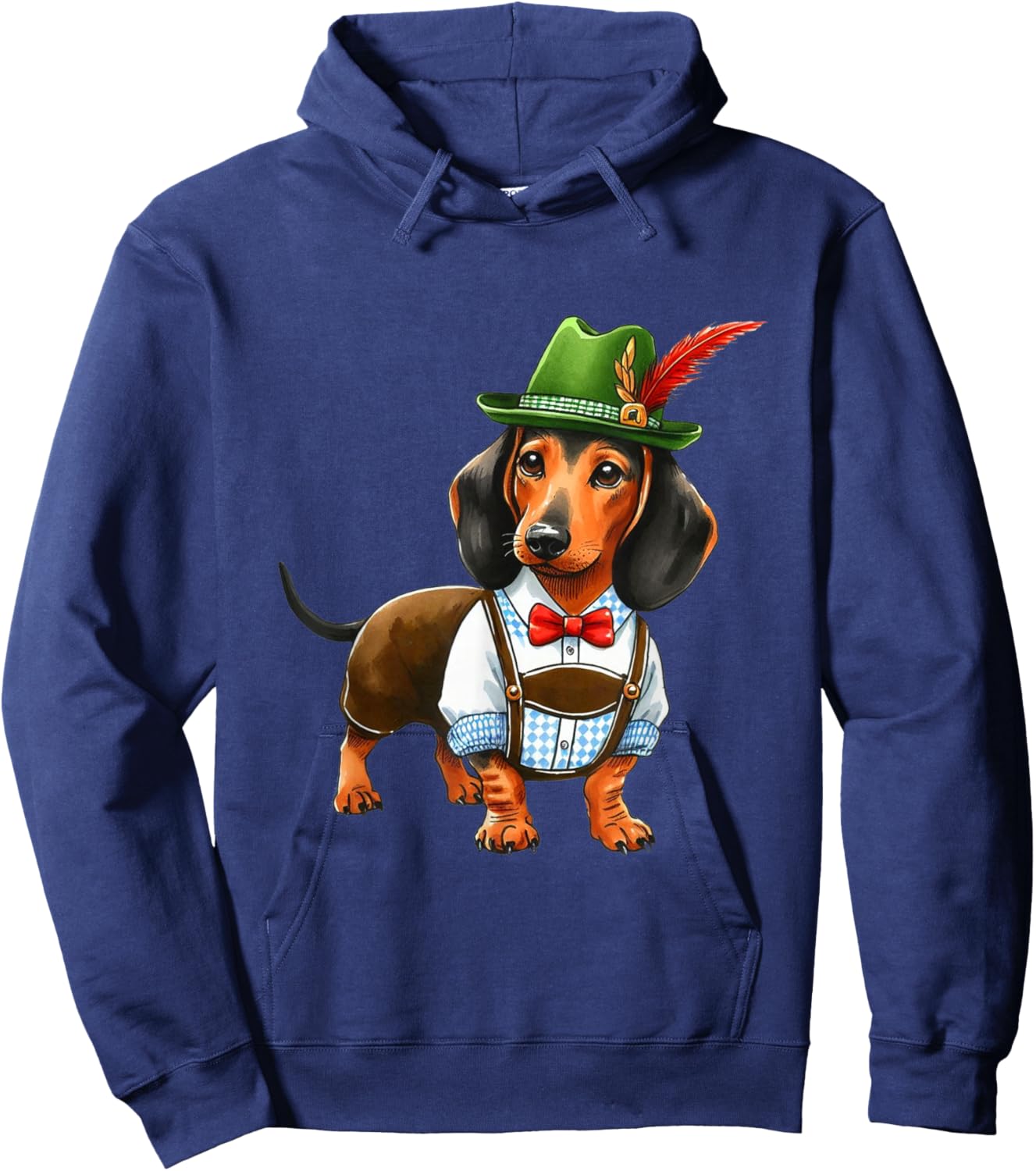 Oktoberfest Dachshund Cute Sausage Dog German Kids Men Women Hoodie - Hoodie | Navy