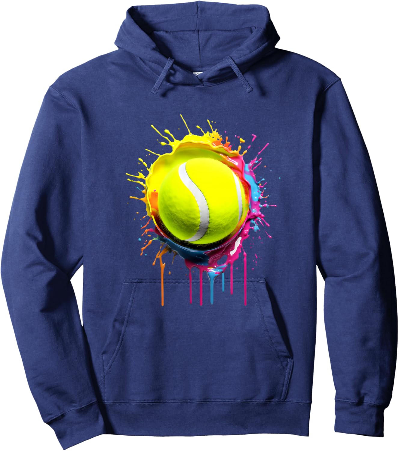 Best Tennis Team Player Tennis Playing Fan Love Hoodie - Hoodie | Navy