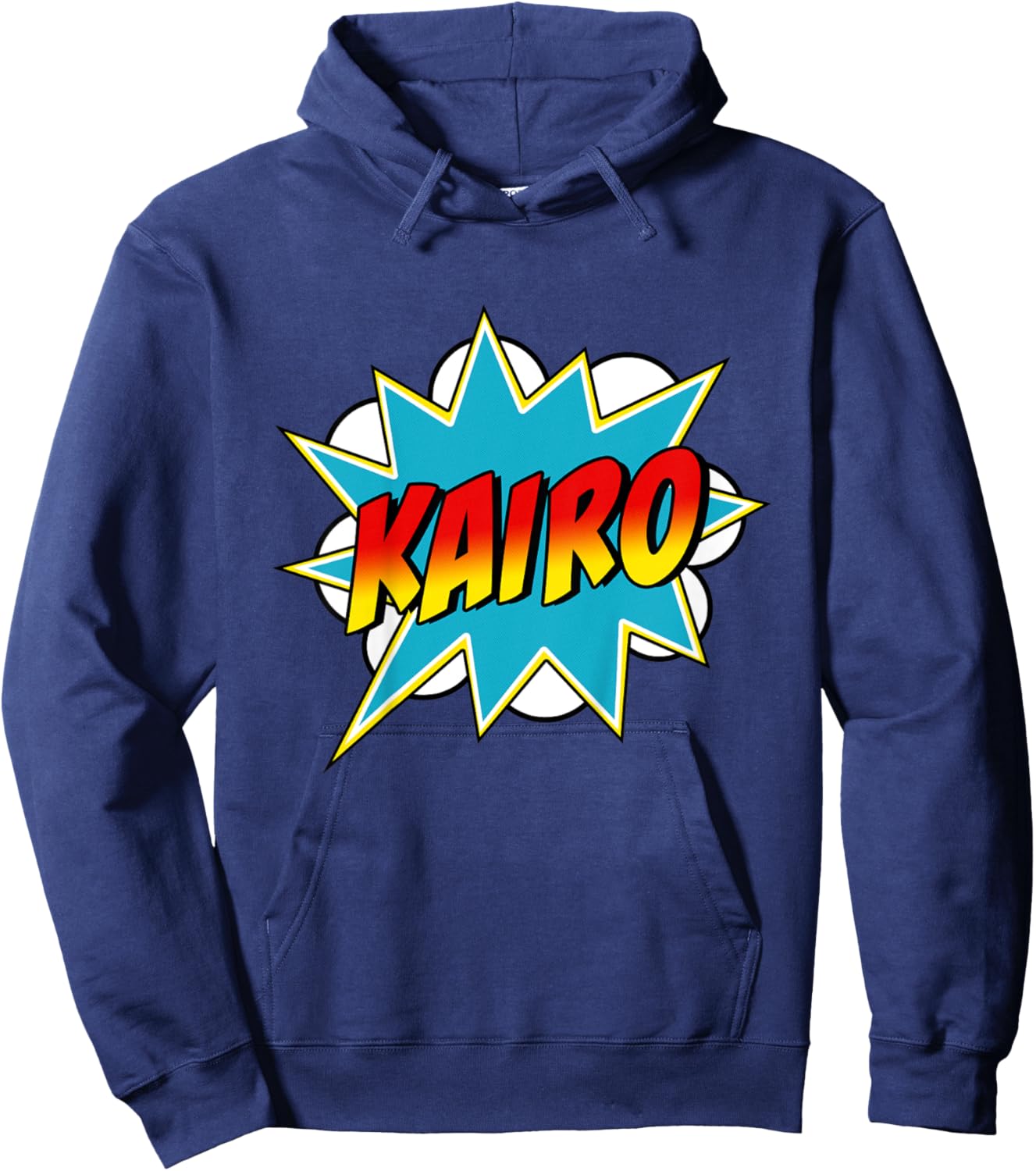 Kids Boys Kairo Name Superhero Comic Book Hoodie - Hoodie | Navy