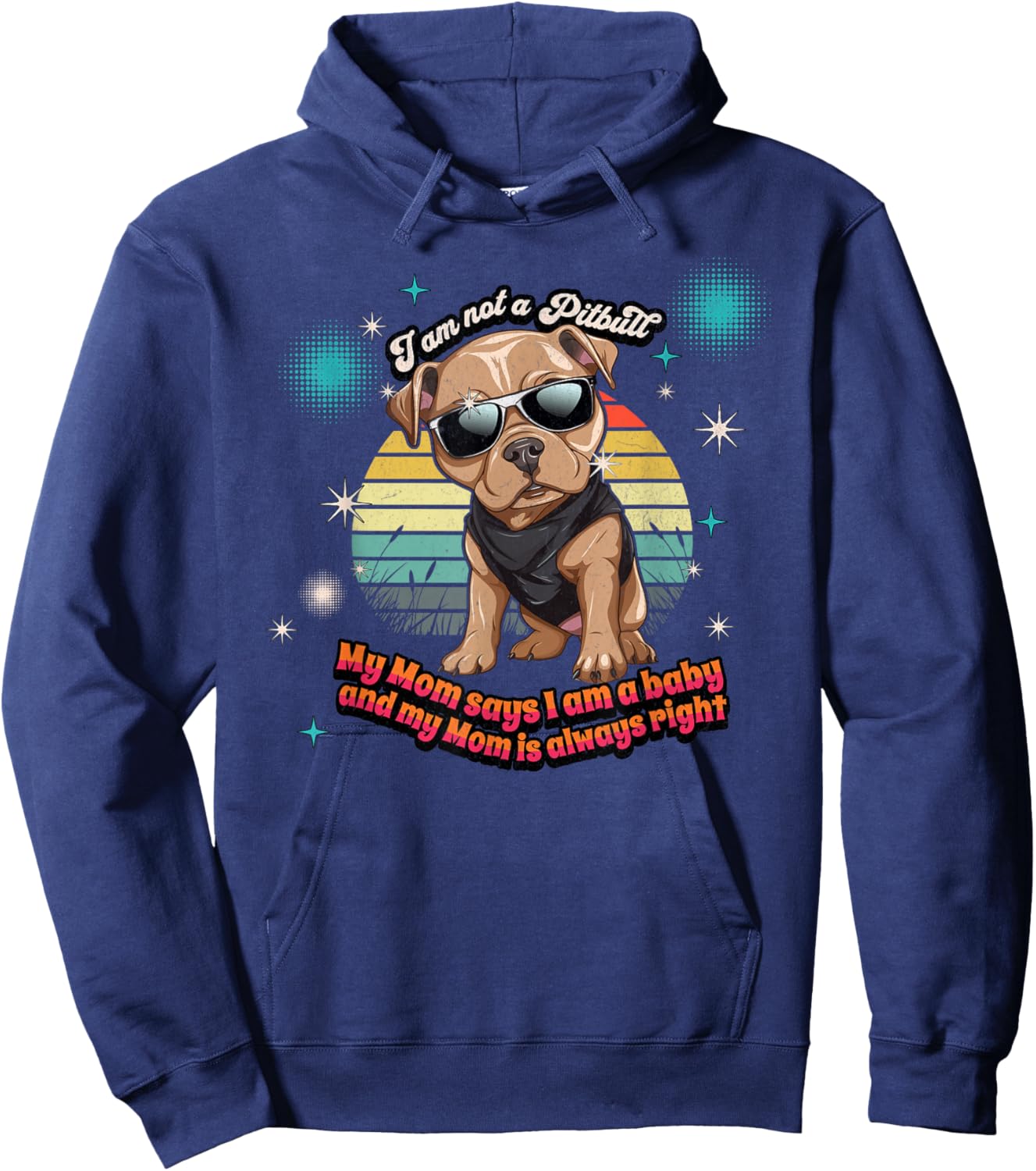 Cute I Am Not A Pitbull Funny Pitbull Dog Owners Gifts Women Hoodie - Hoodie | Navy