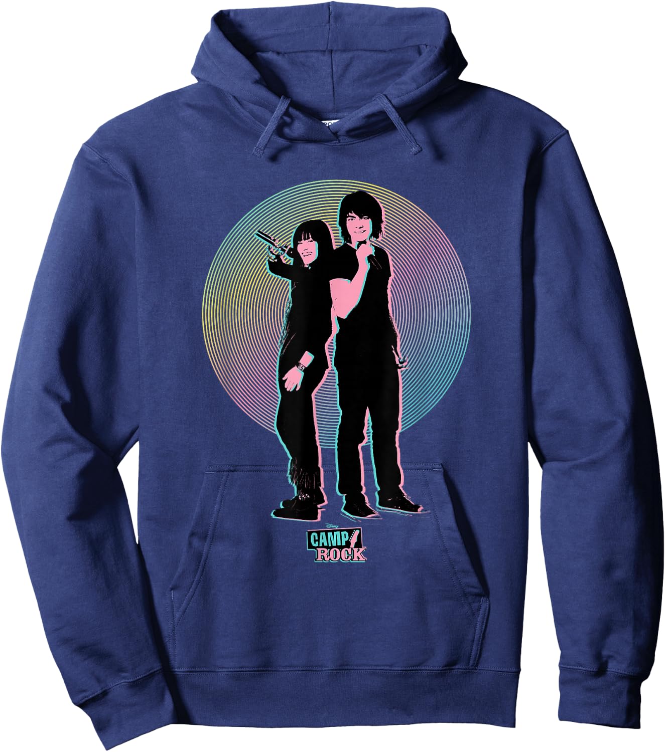 Disney Camp Rock Mitchie Torres and Shane Grey Hoodie - Hoodie | Navy
