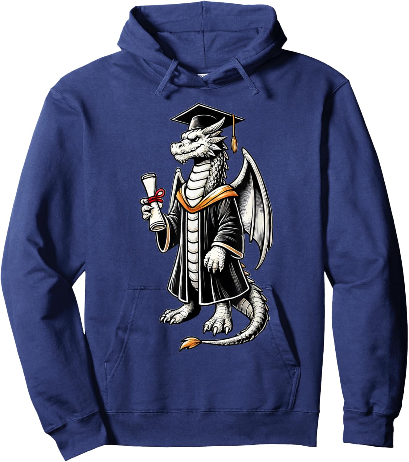Cute Dragon Graduation Hoodie - Hoodie | Navy
