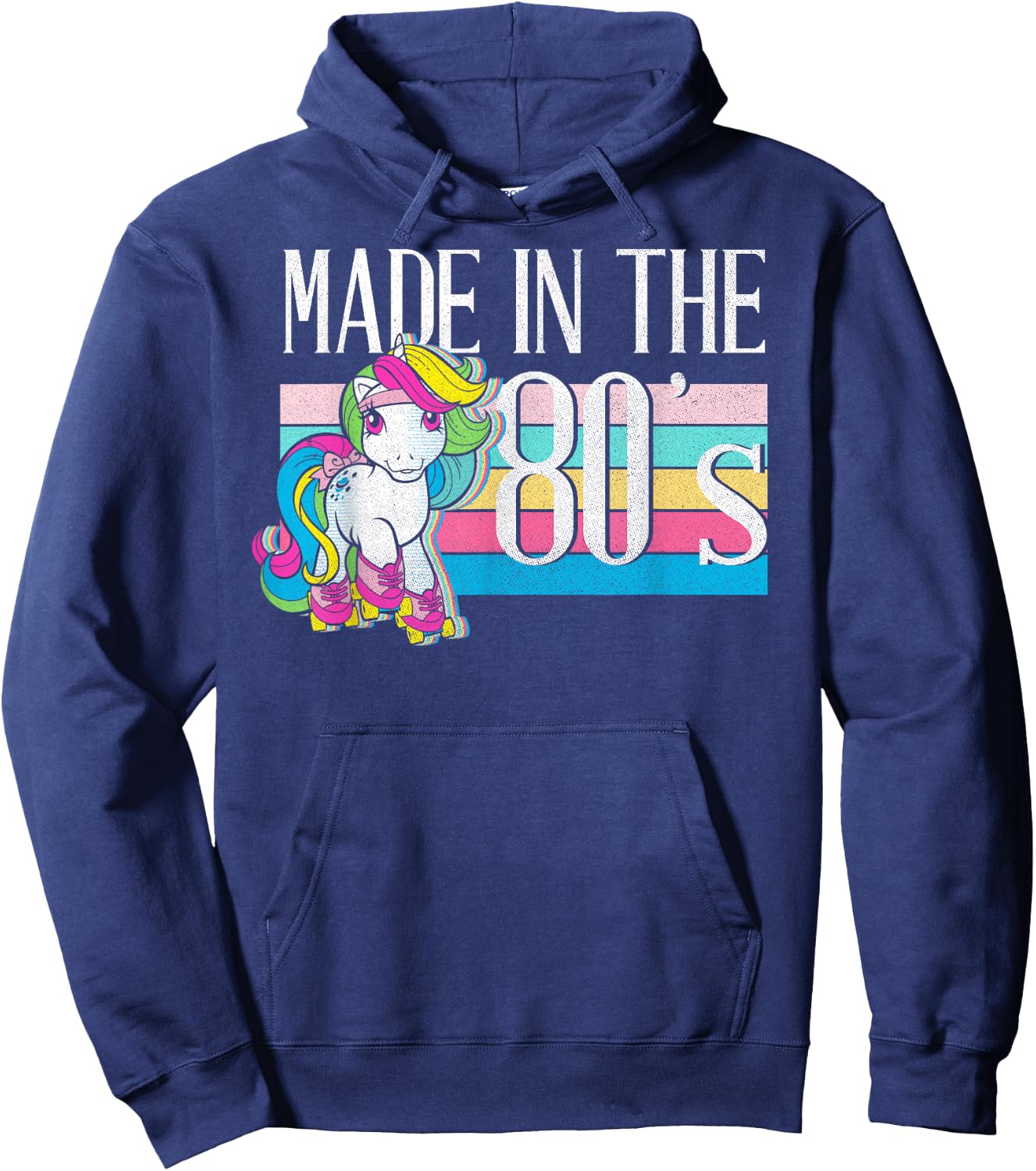My Little Pony Moonstone Made in The 80's Retro Skater Hoodie - Hoodie | Navy