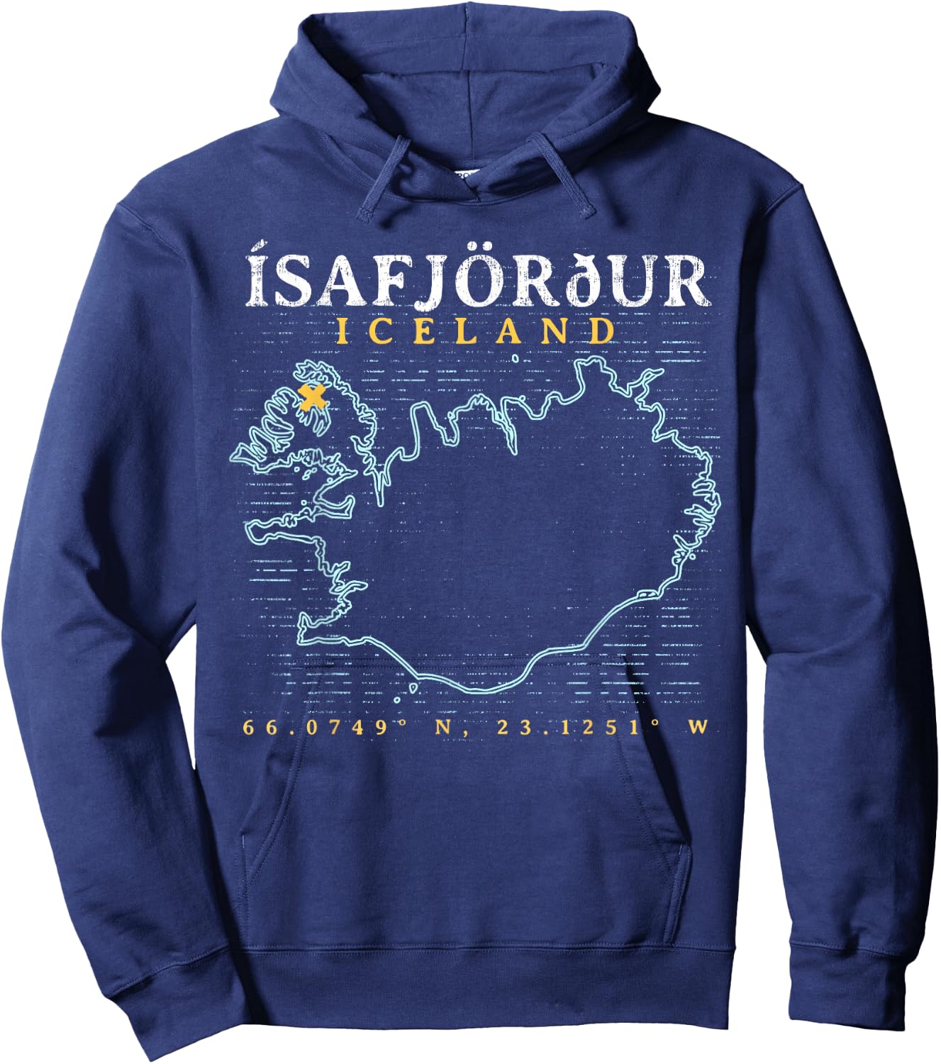 Iceland Isafjordur Hoodie - Hoodie | Navy
