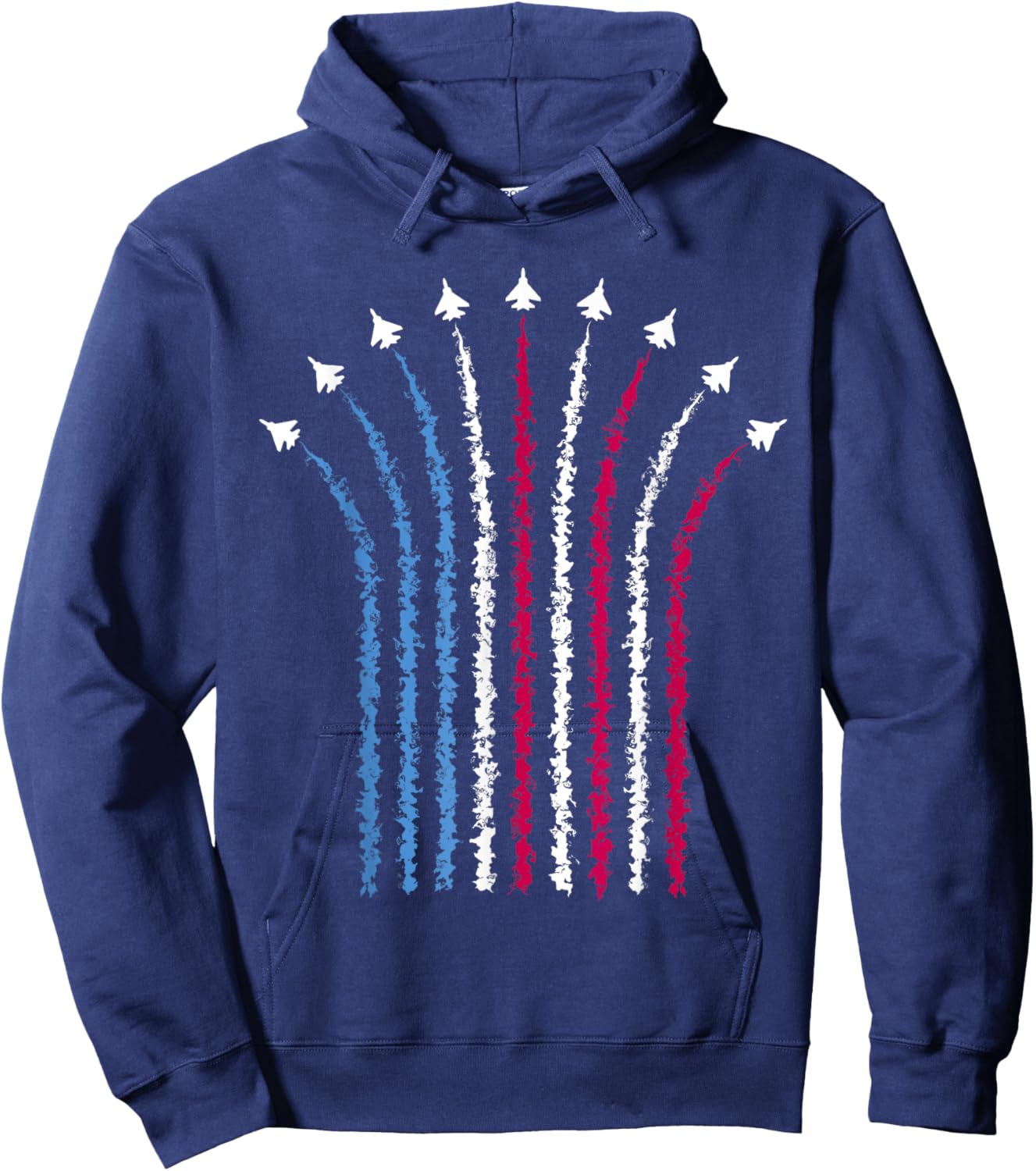 USA Jets 4th of July American Flag Patriotic Graphic Hoodie - Hoodie | Navy