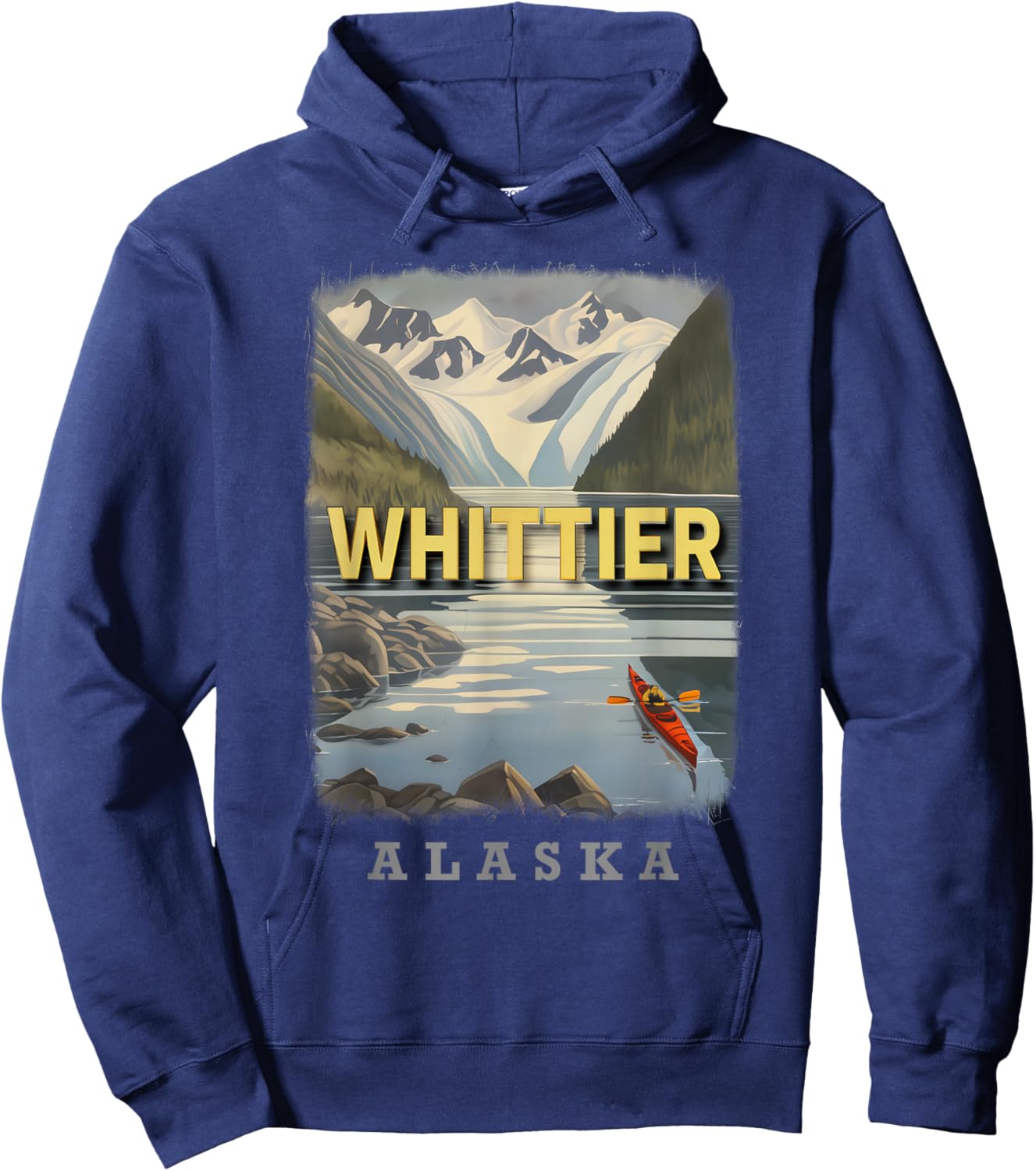Whittier Alaska AK Gateway to Prince William Sound SD518 Hoodie - Hoodie | Navy
