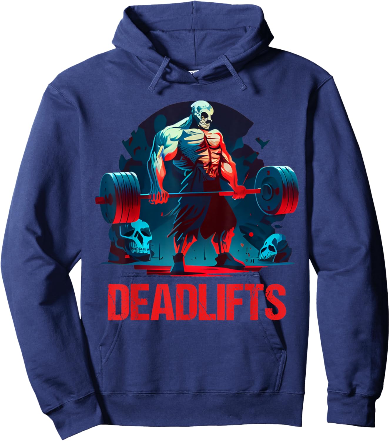 Deadlifts Gym Fitness Funny Workout - Men's Black Short Sleeve - Small Hoodie - Hoodie | Navy