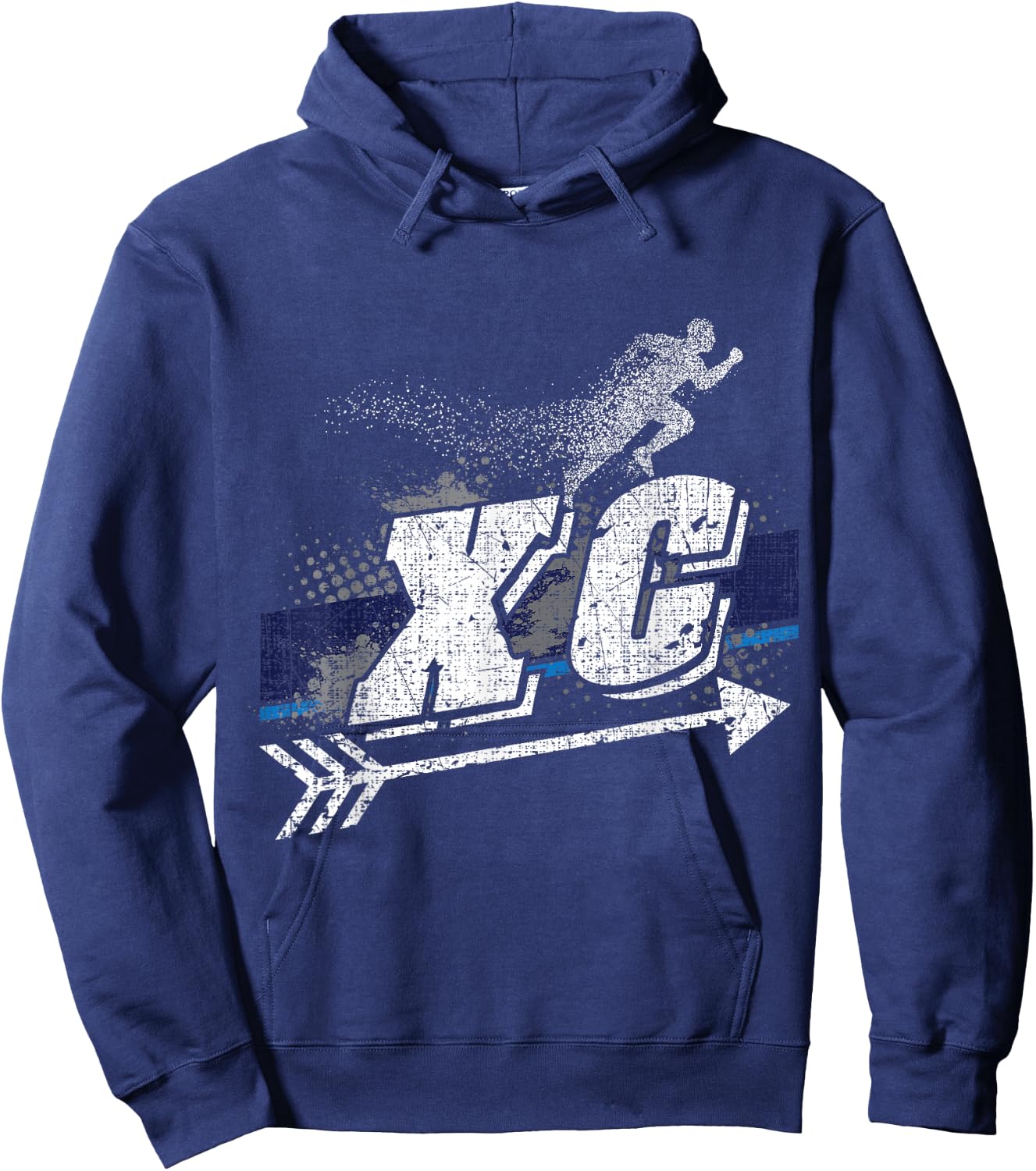 XC Cross Country Runner Open Air Individual Team Sport Hoodie - Hoodie | Navy
