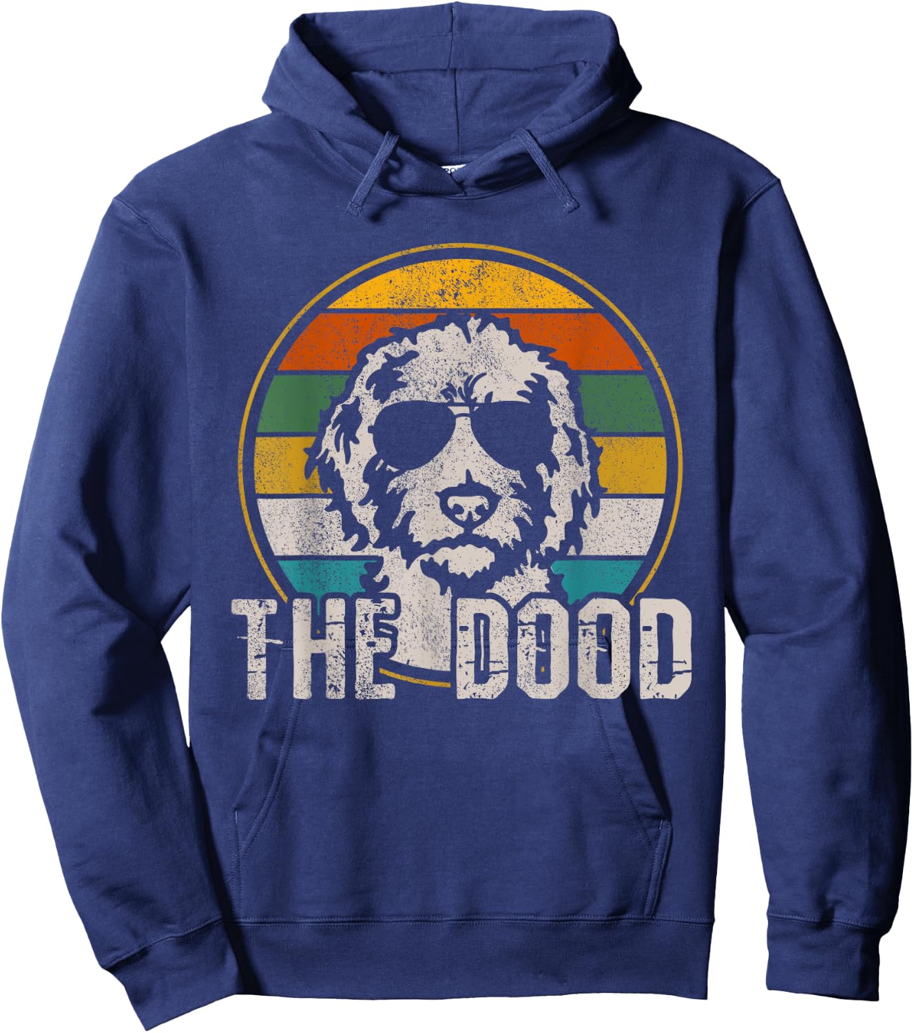 Goldendoodle - The Dood Vintage Retro Dog Women Girls Kids Hoodie - Hoodie | Navy
