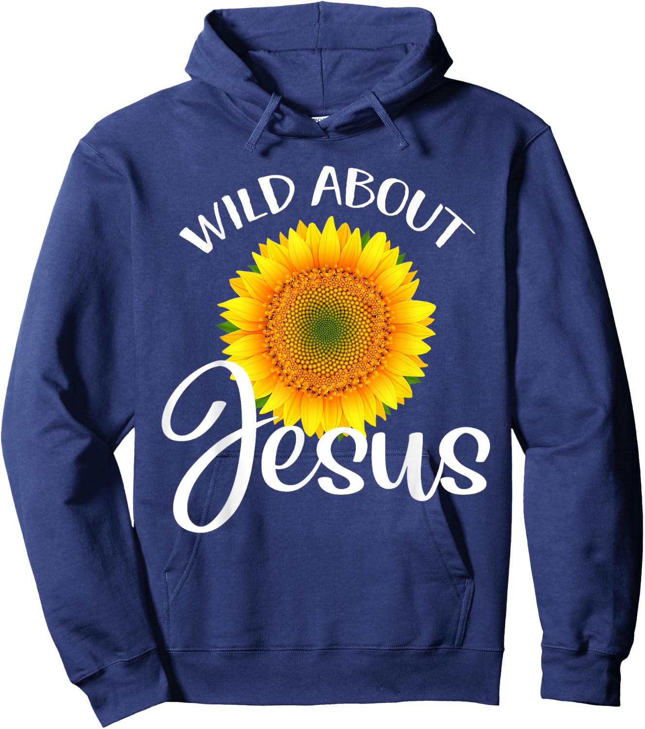 Wild About Jesus Shirt Sunflower VBS Sunday School Teacher Women Hoodie - Hoodie | Navy